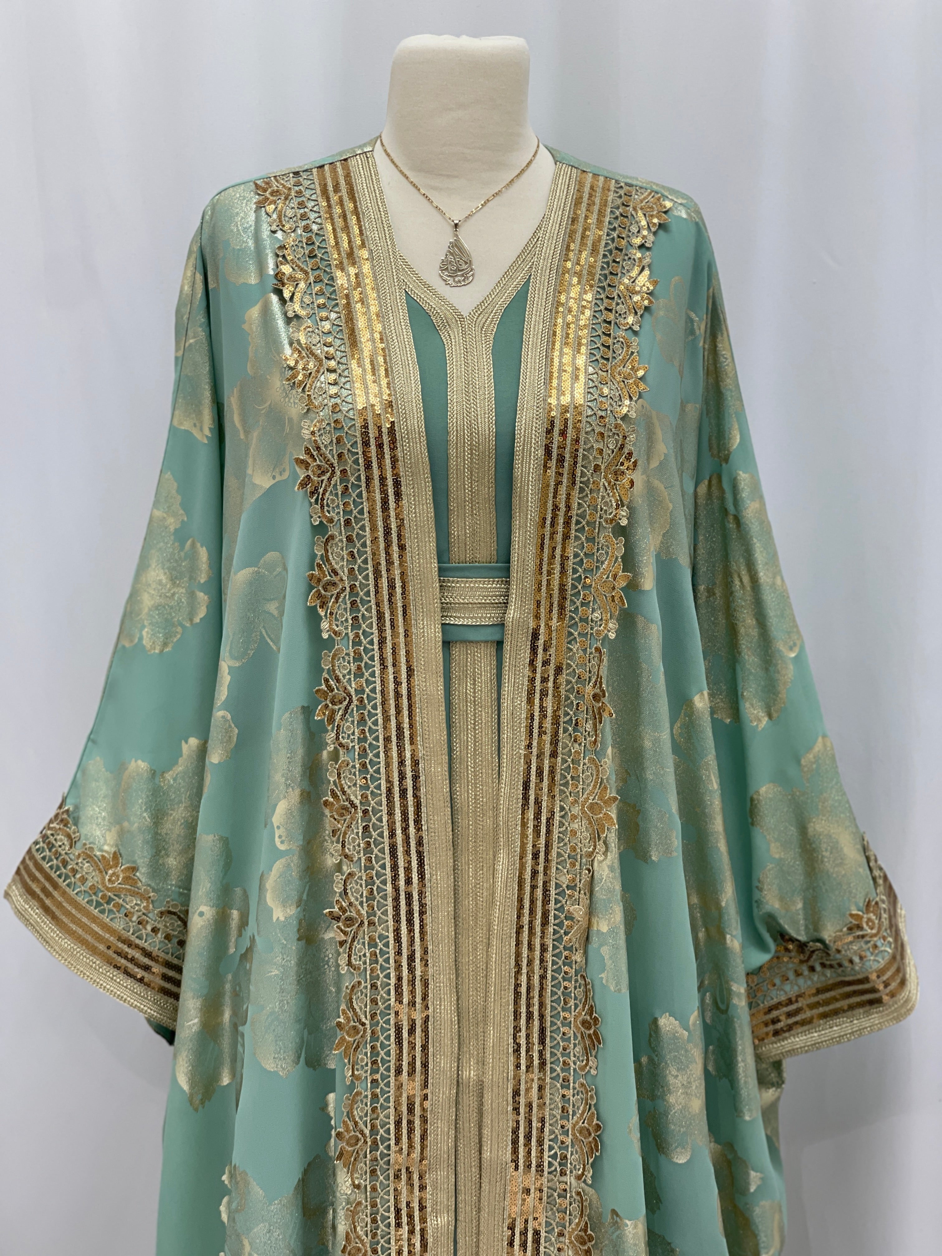 Mint Blossom Kaftan