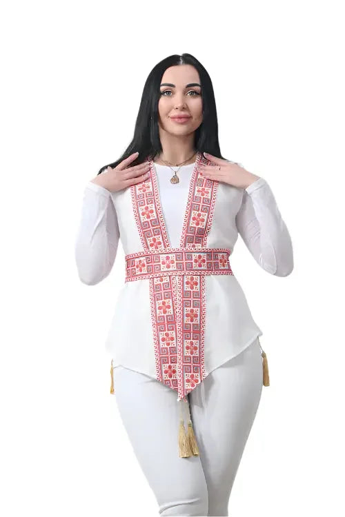 Tassel-Enhanced Elegance: Stand Out with Style Palestinian Elegance