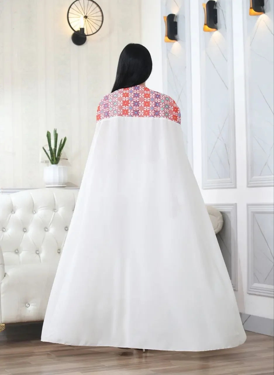 Multi-Color Embroidered Star Bisht – Elegant and Stylish Wardrobe Essential Palestinian Elegance