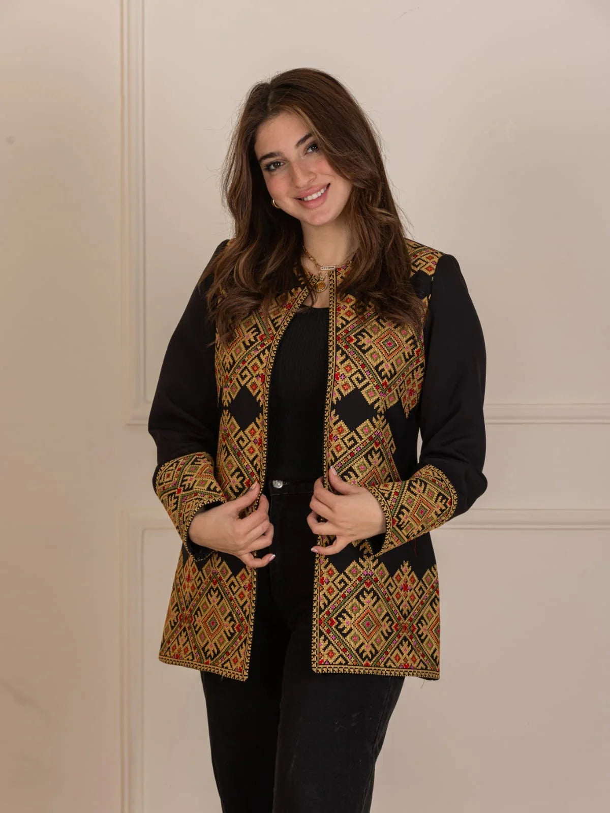 Palestinian Pattern Embroidered Jacket