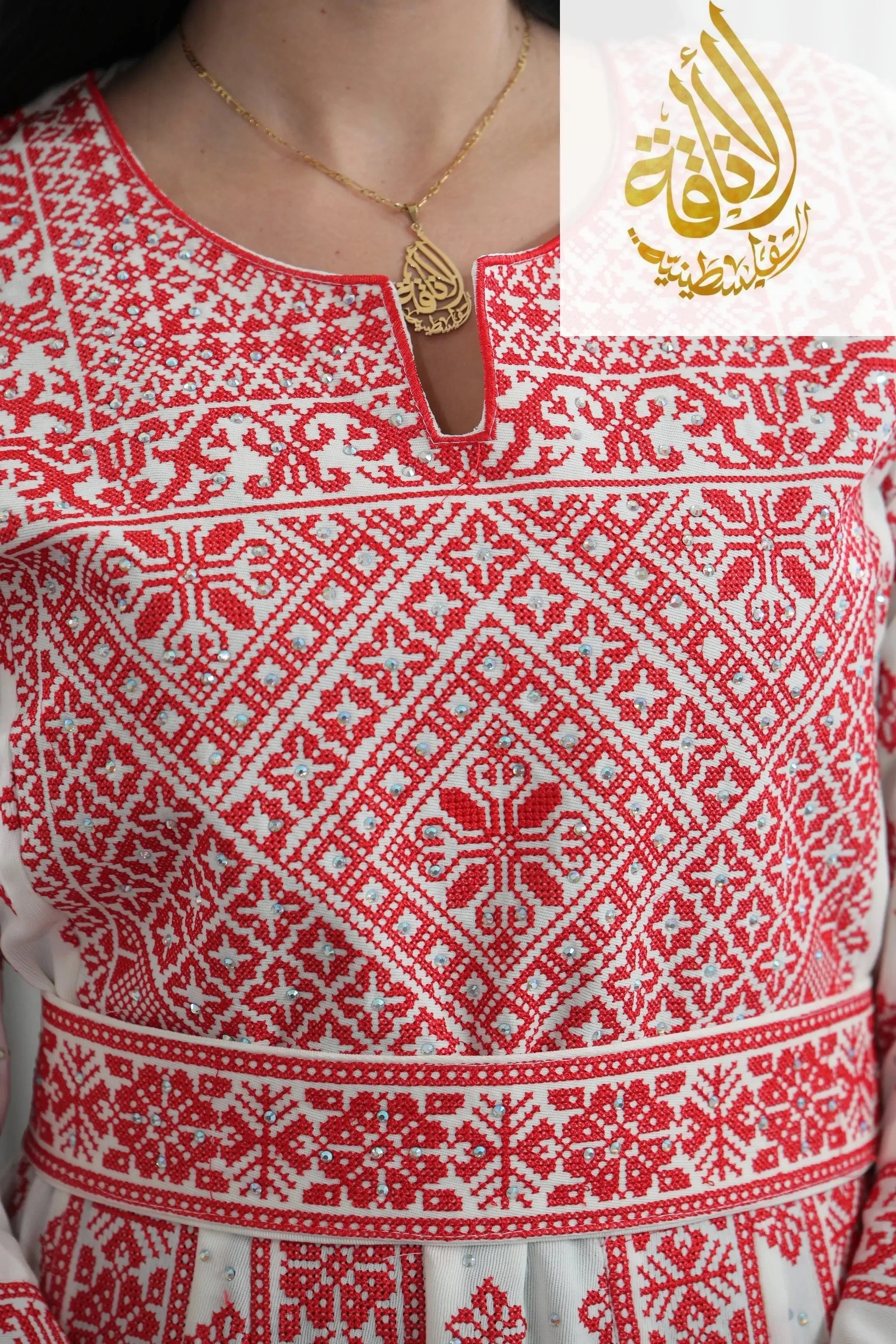 Full Embroidered Thoub | Traditional Elegance Meets Modern Style Palestinian Elegance