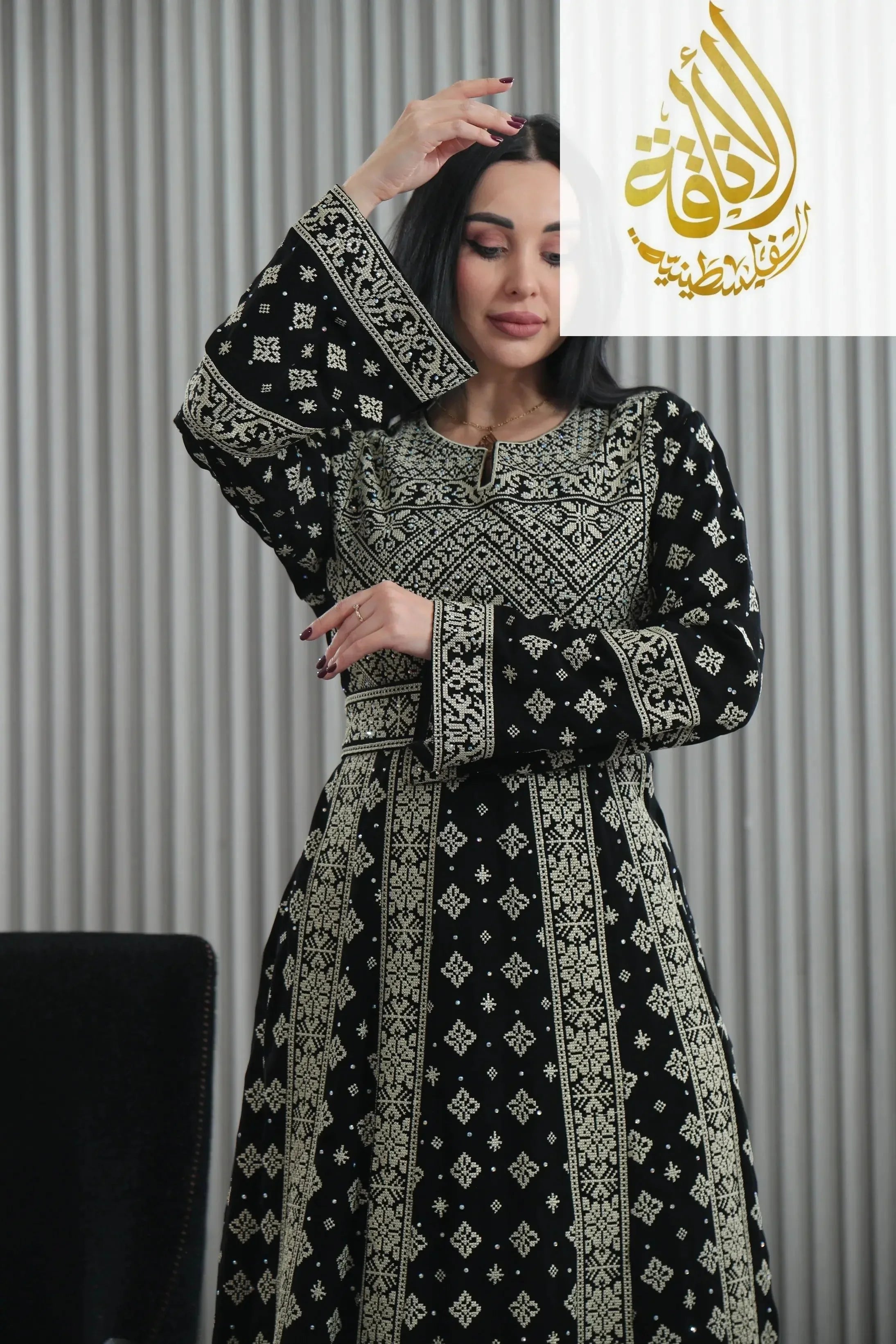 Full Embroidered Thoub | Traditional Elegance Meets Modern Style Palestinian Elegance