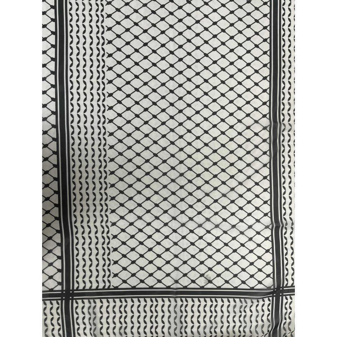 Full Kuffiyeh Design Hijab - Stylish and Versatile Headscarf for Every Occasion Palestinian Elegance