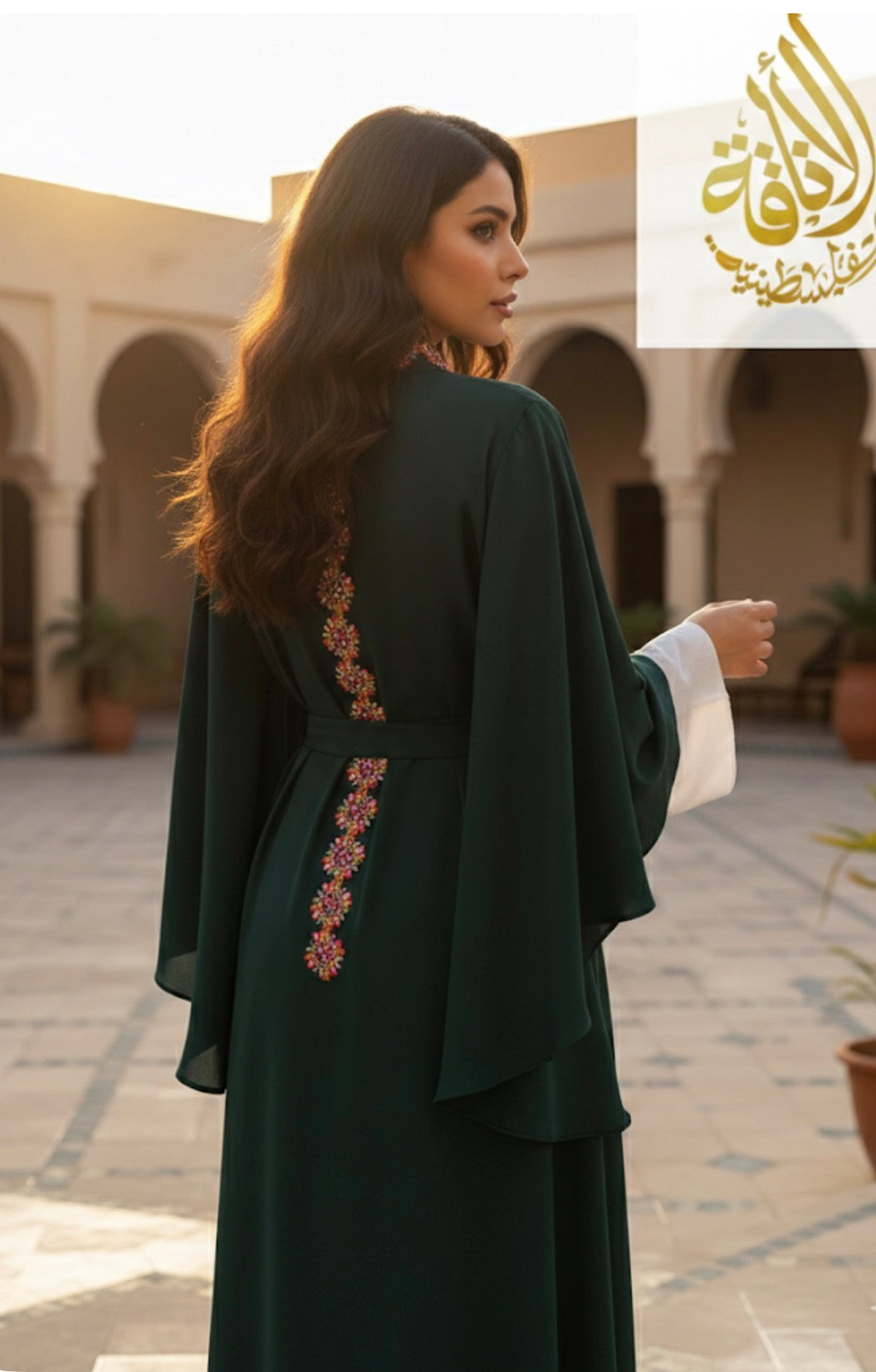 4-Piece Layered Open Abaya Set
