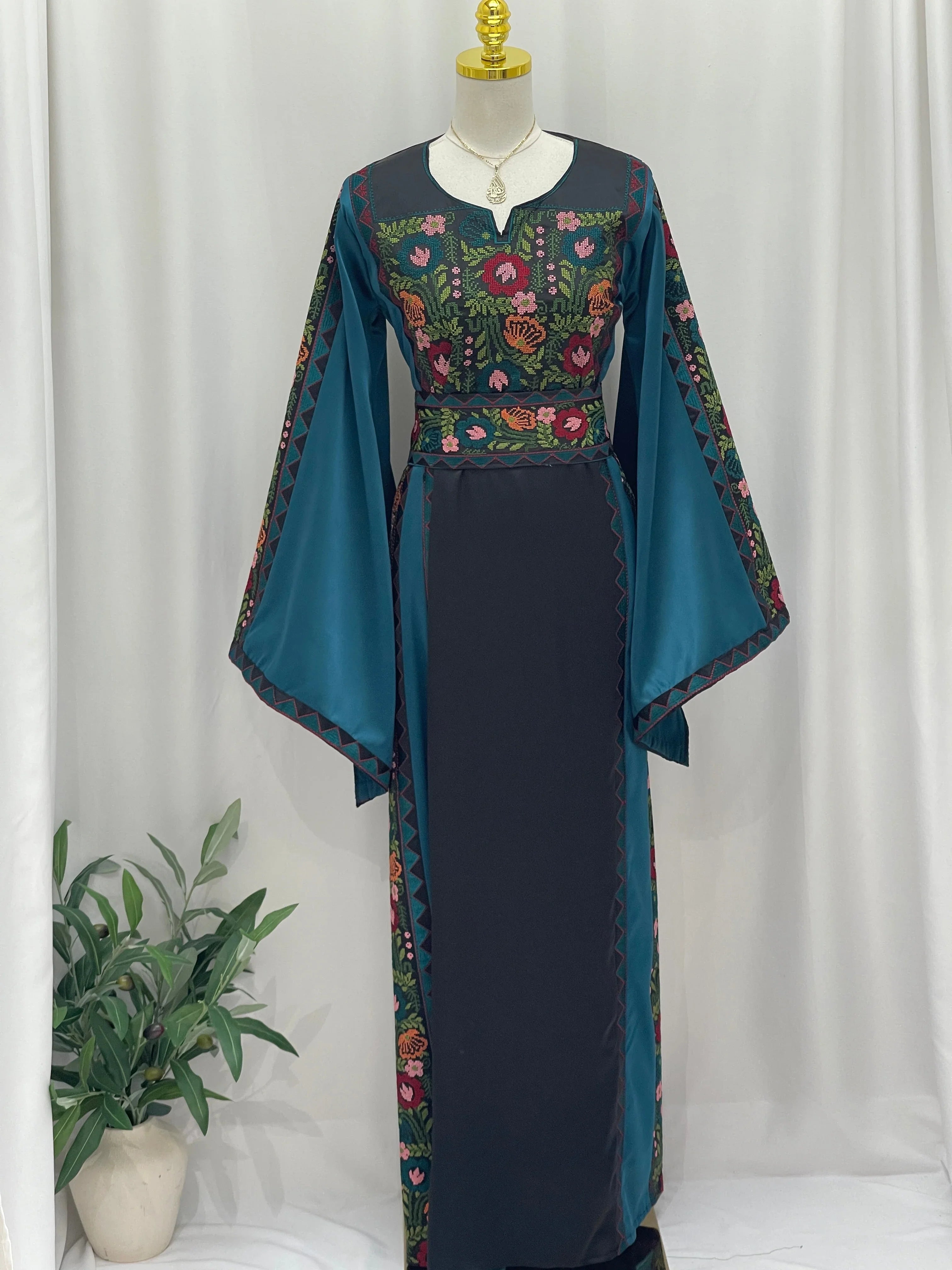 Ghidaa Embroidered Thoub Palestinian Elegance