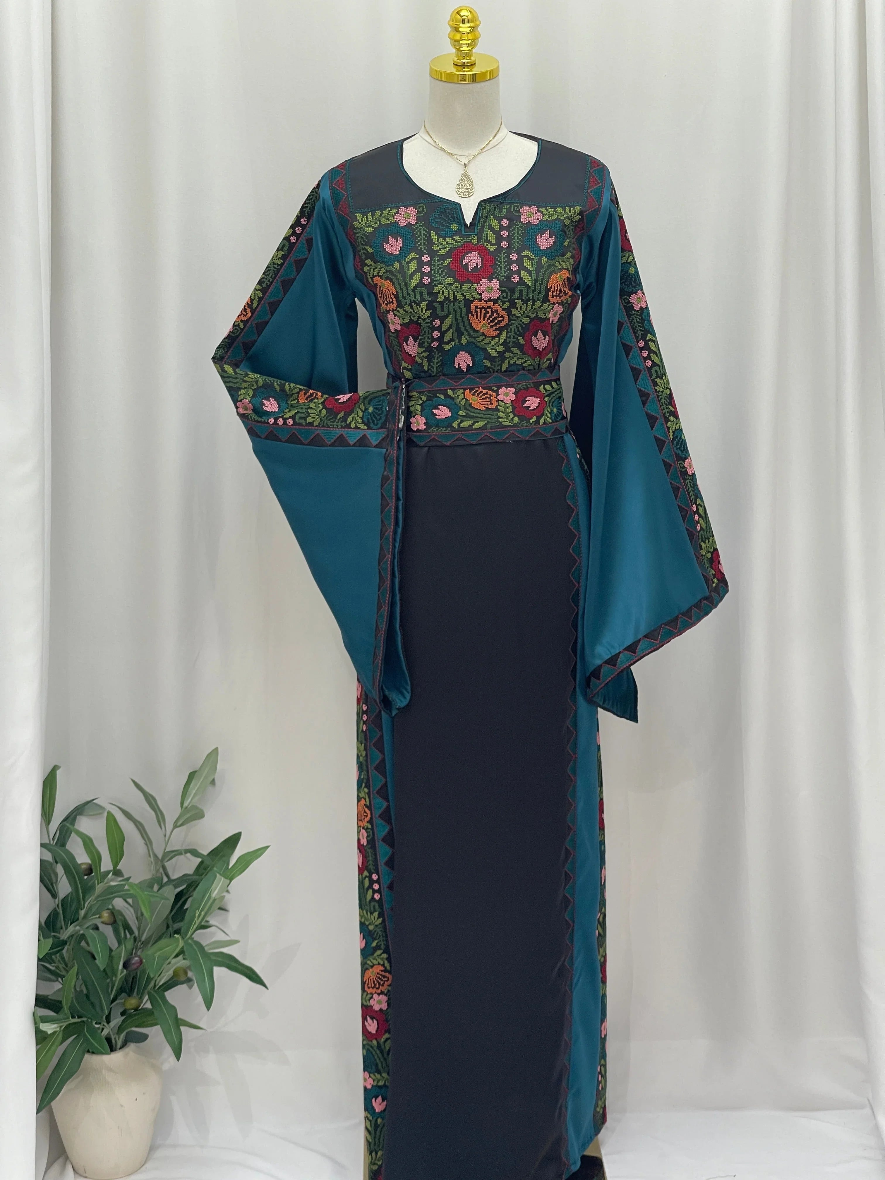Ghidaa Embroidered Thoub Palestinian Elegance