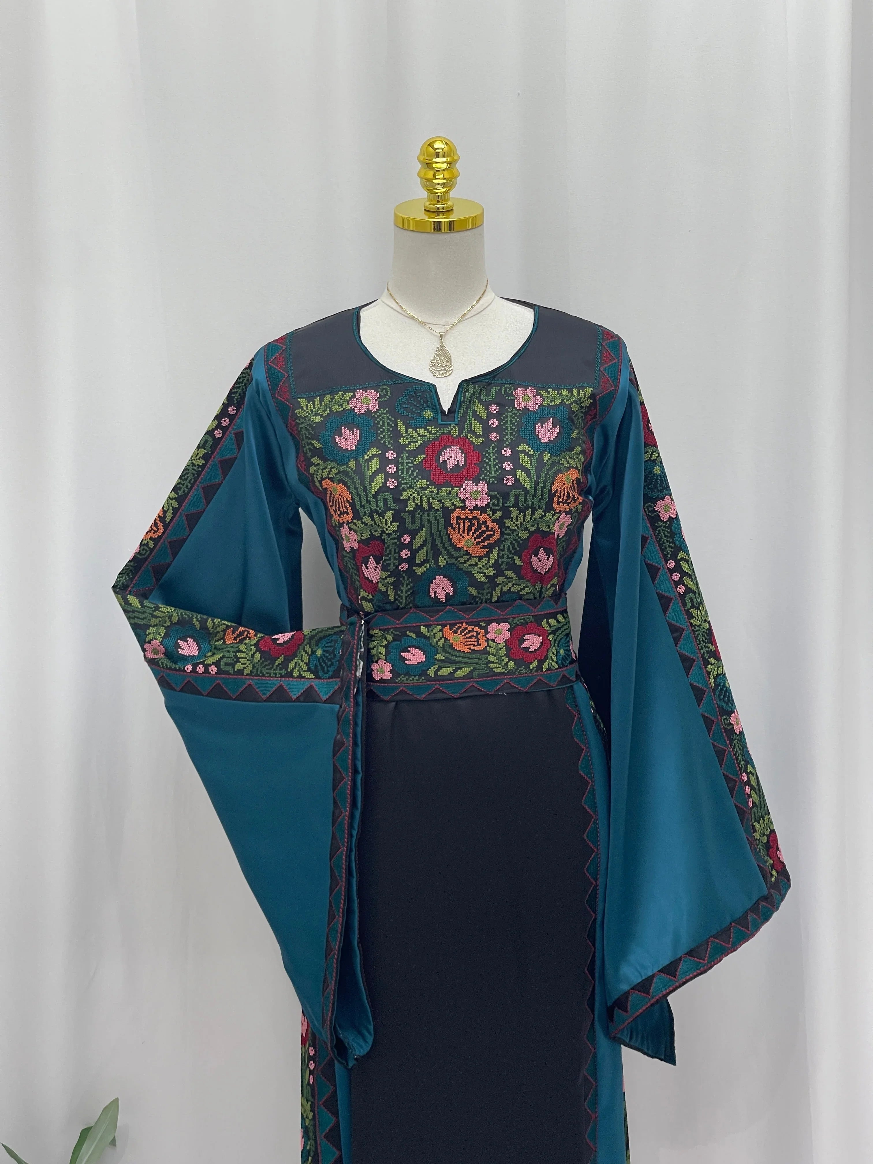 Ghidaa Embroidered Thoub Palestinian Elegance