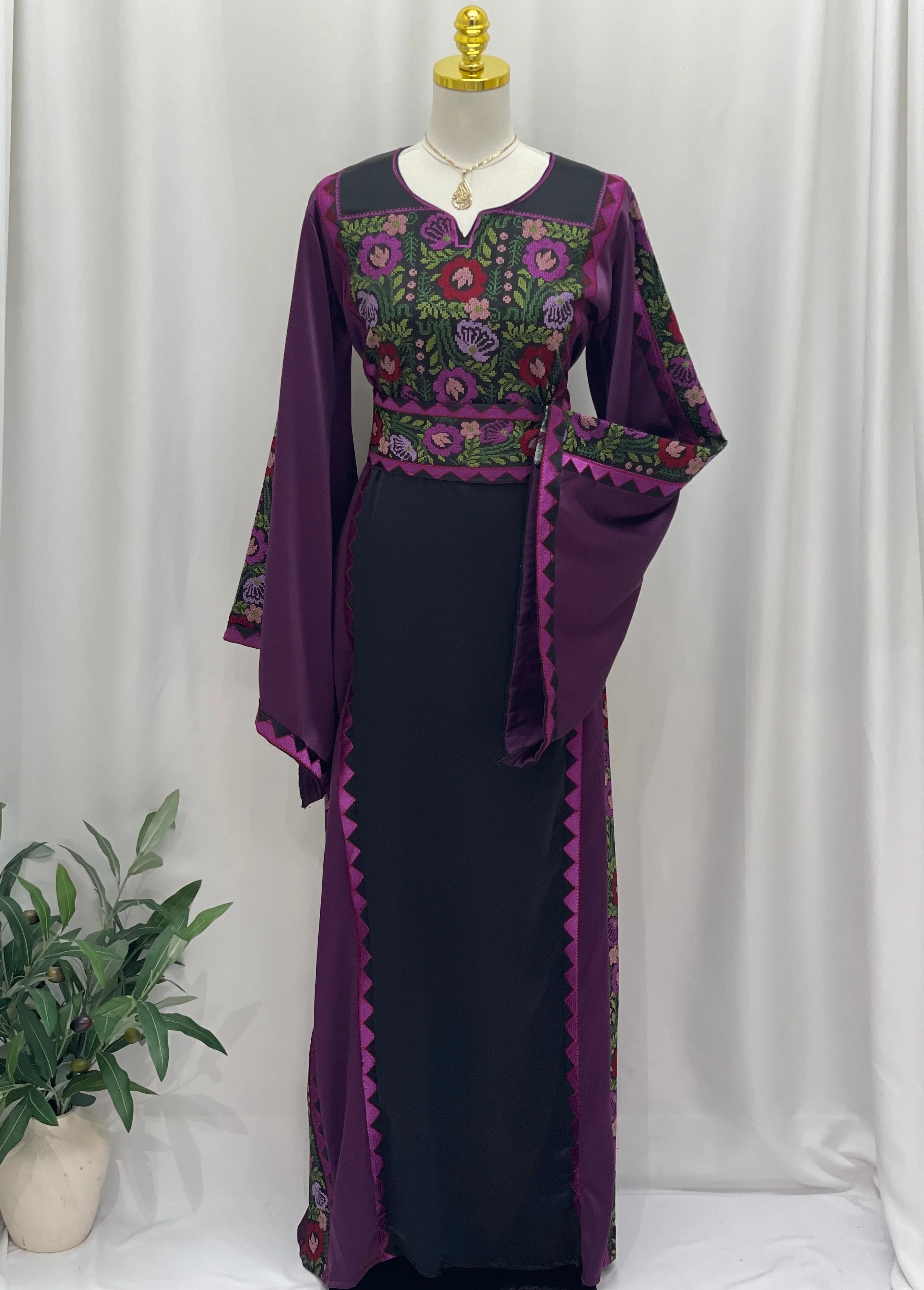 Ghidaa Embroidered Thoub Palestinian Elegance