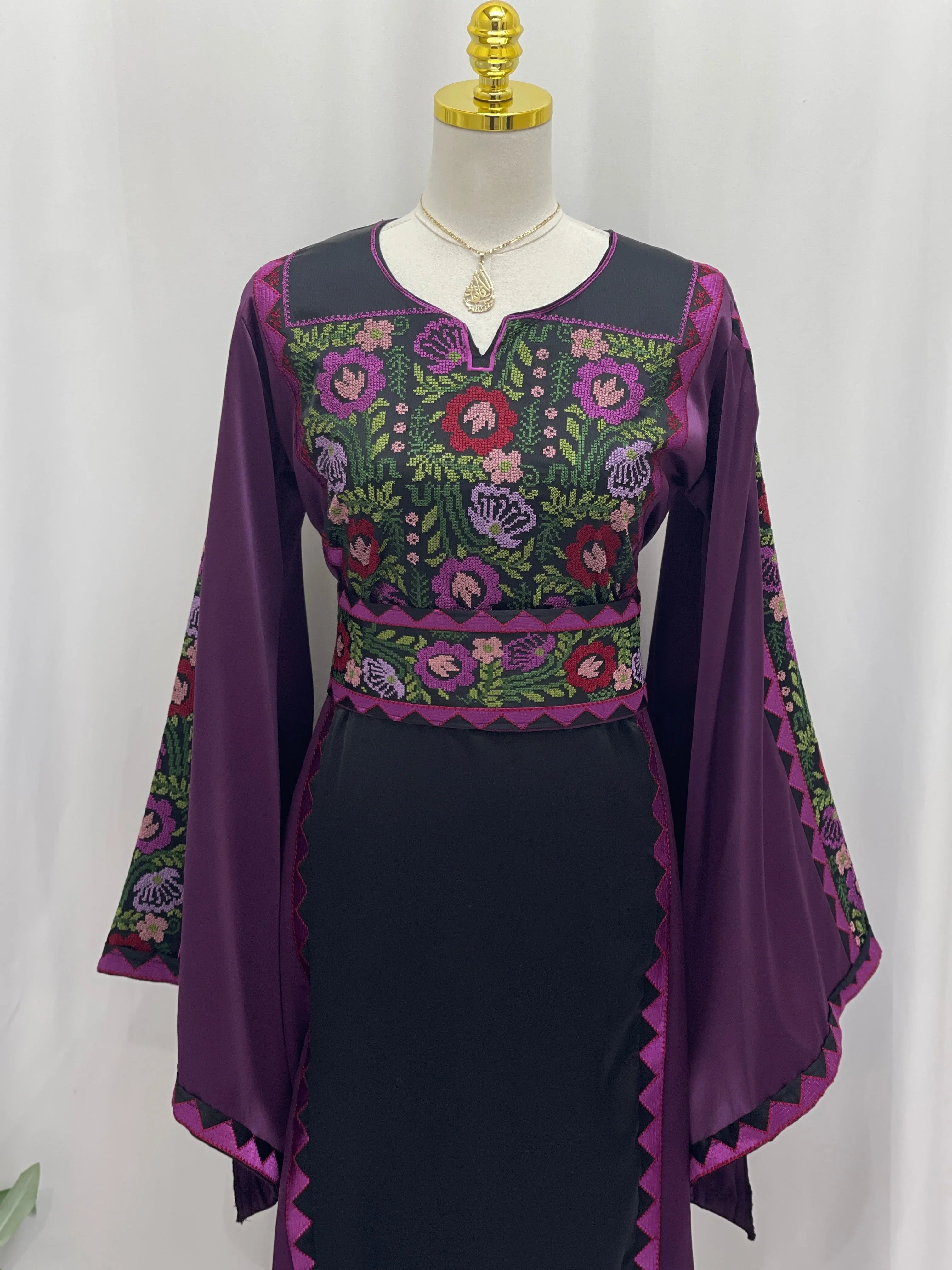 Ghidaa Embroidered Thoub Palestinian Elegance