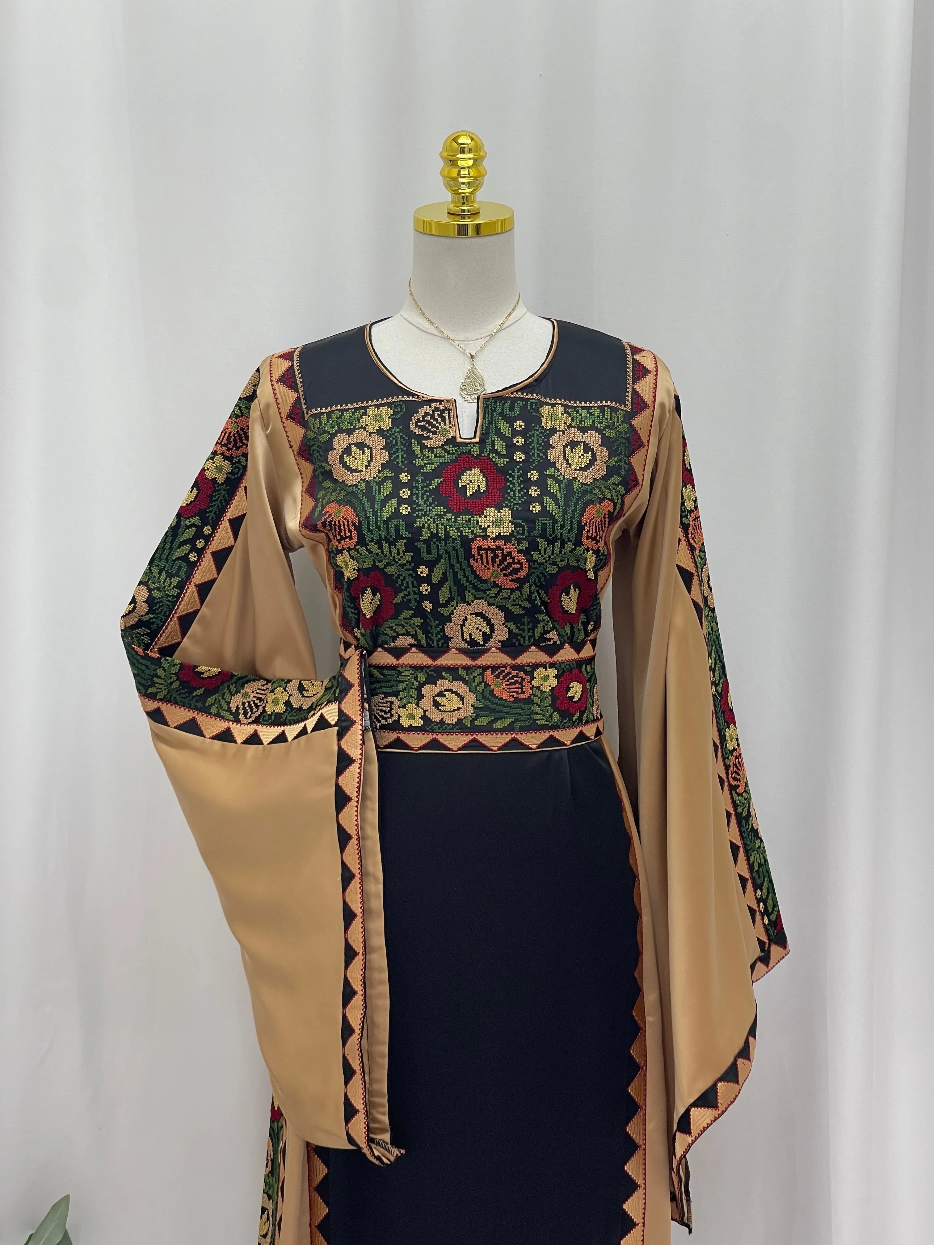 Ghidaa Embroidered Thoub Palestinian Elegance