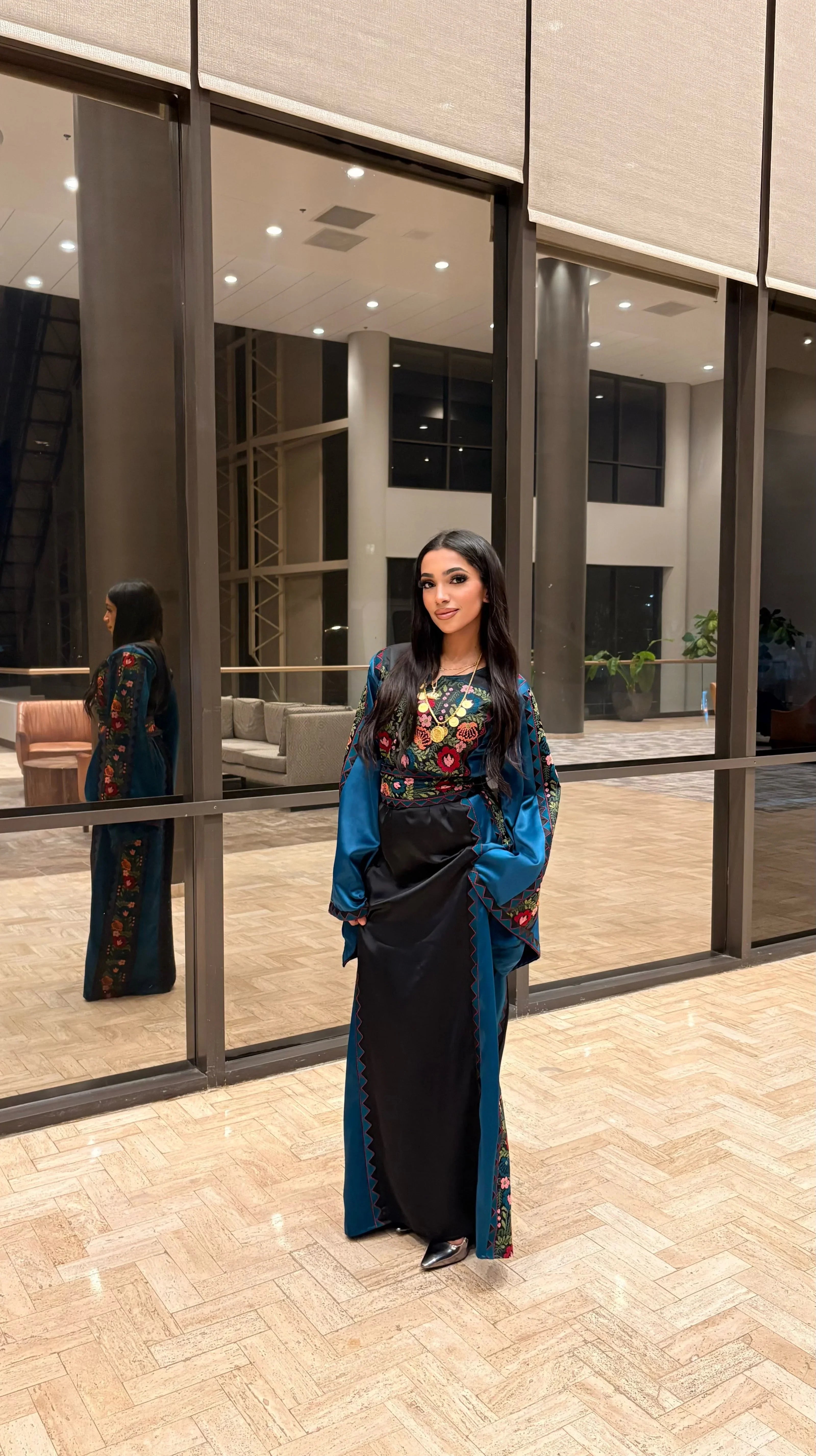 Ghidaa Embroidered Thoub Palestinian Elegance