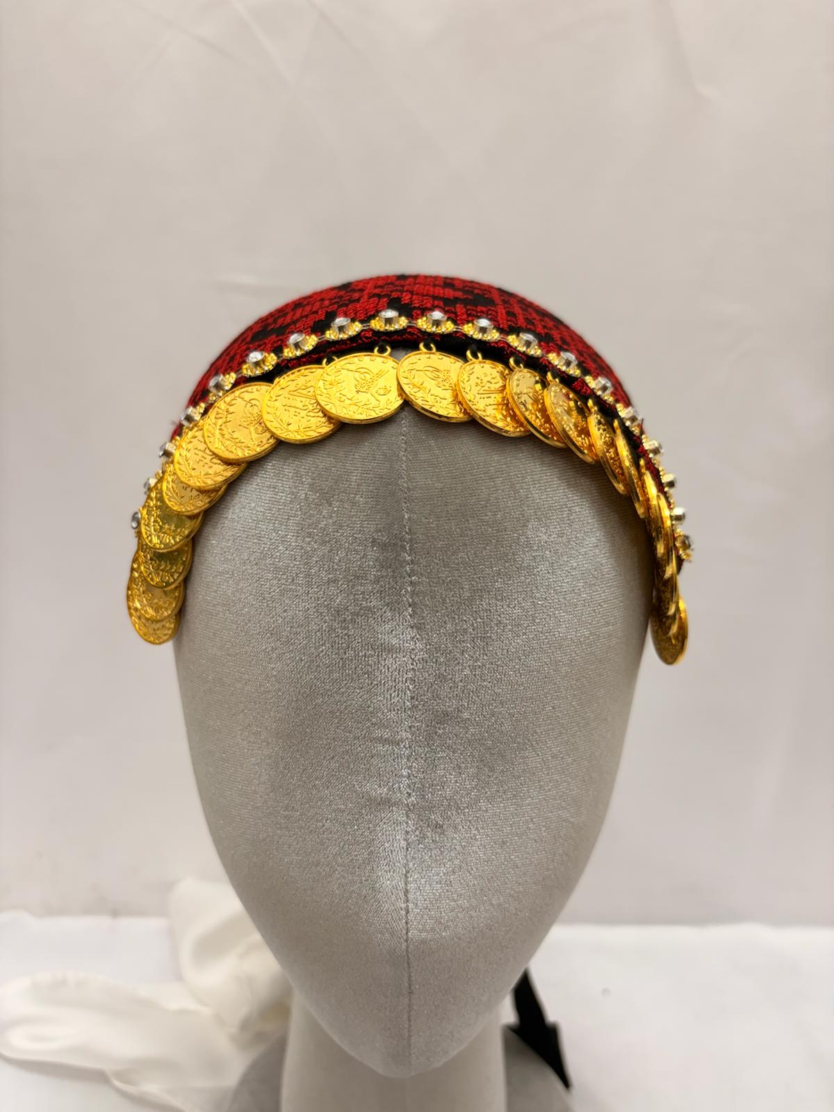 Girls Tatreez Head Lerat with Beads: Cultural Elegance and Style Palestinian Elegance