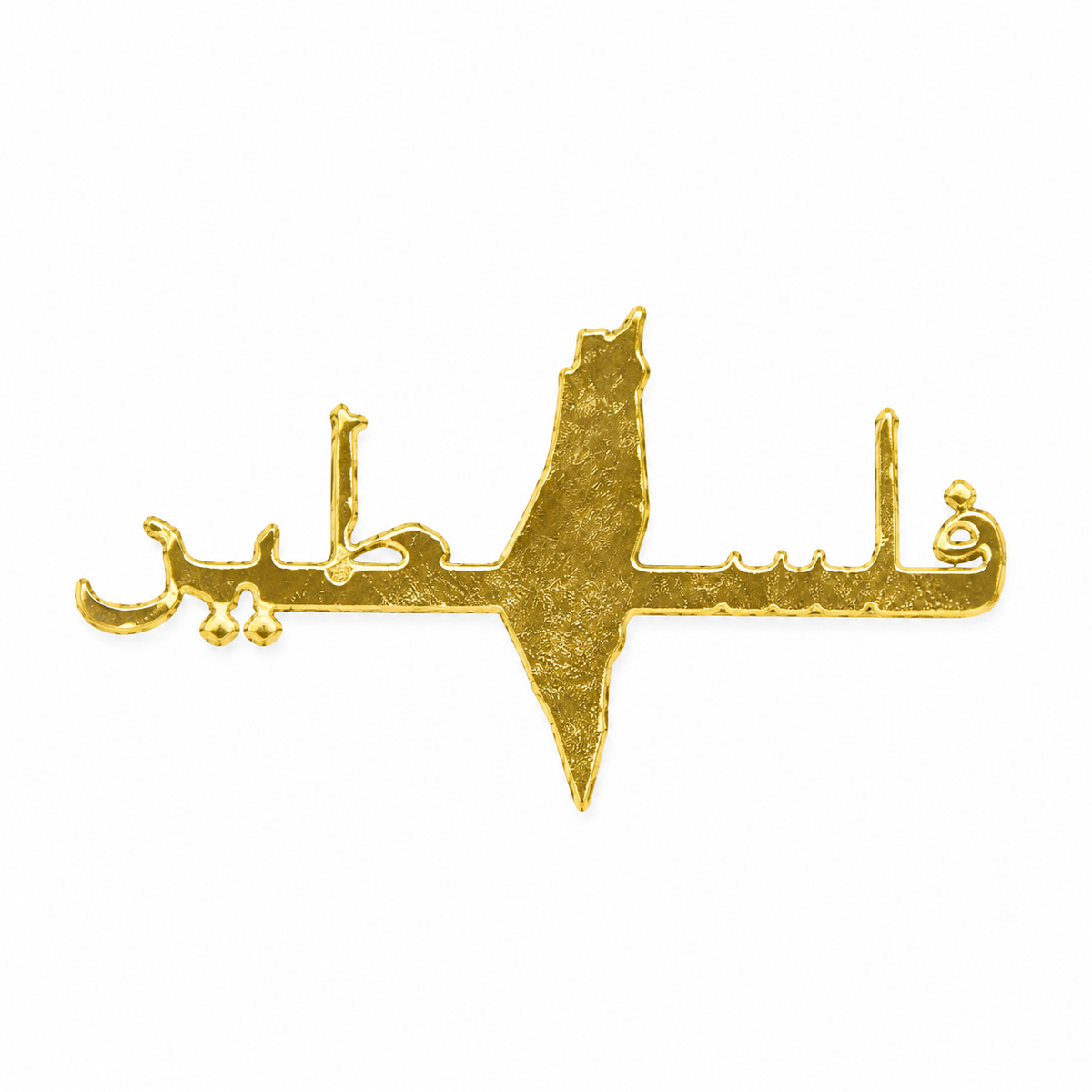 Palestine Map Phone Charm – Gold Tone Accessory's