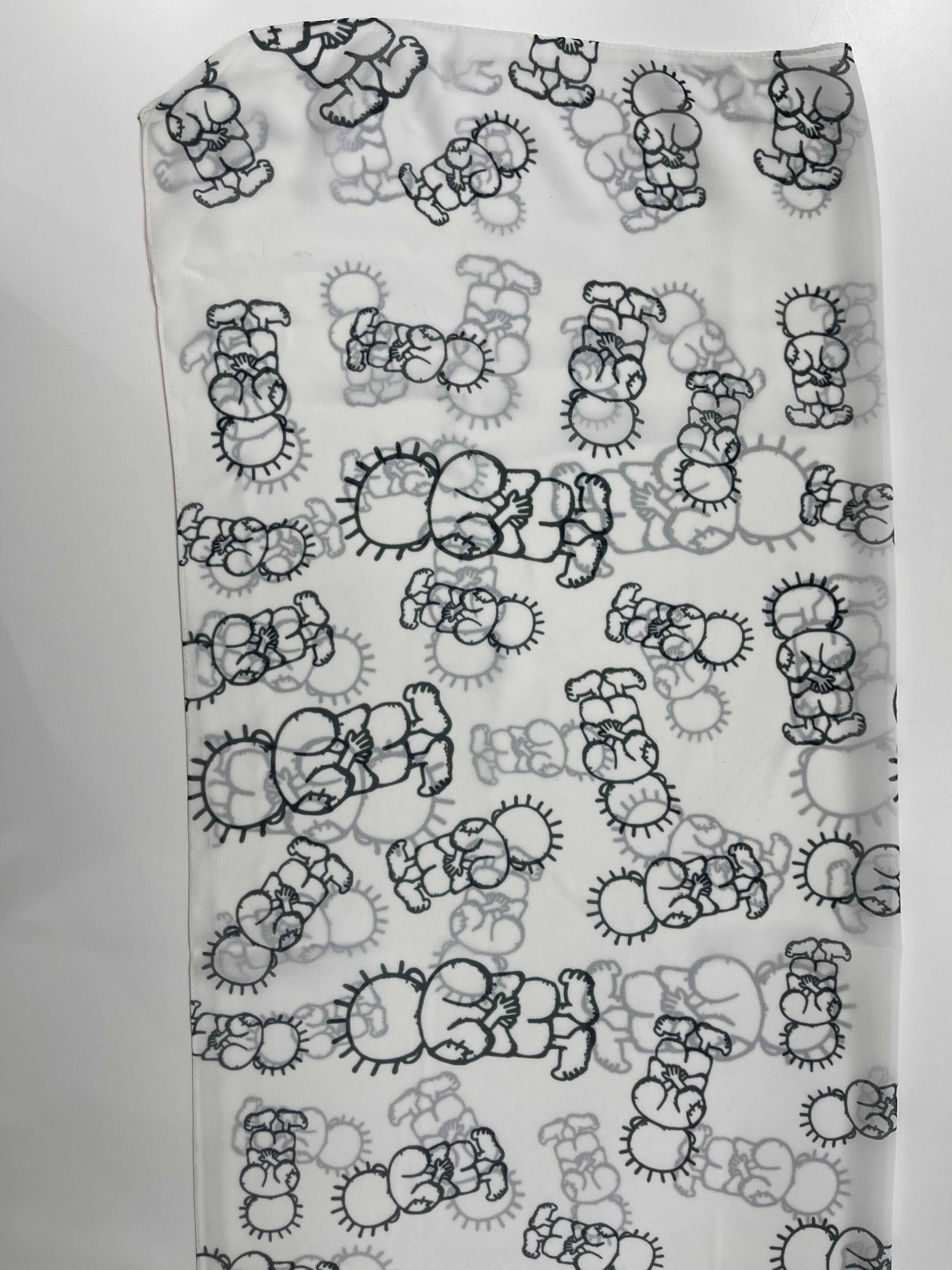 Handala Kuffiyeh Print High-Quality Chiffon Hijab Palestinian Elegance