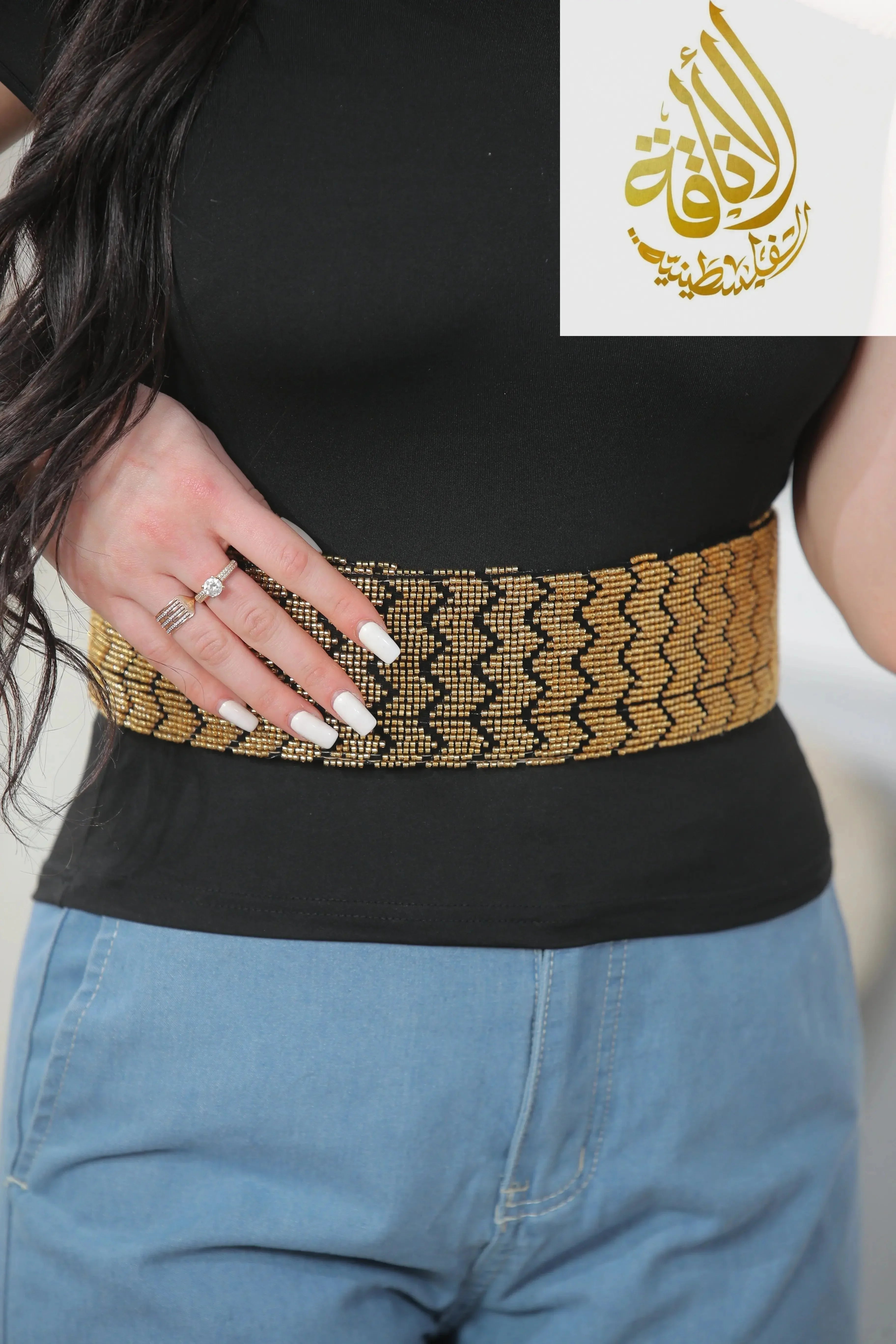 High Quality Beads Belt – Elegant & Versatile Accessory - Palestinian Elegance