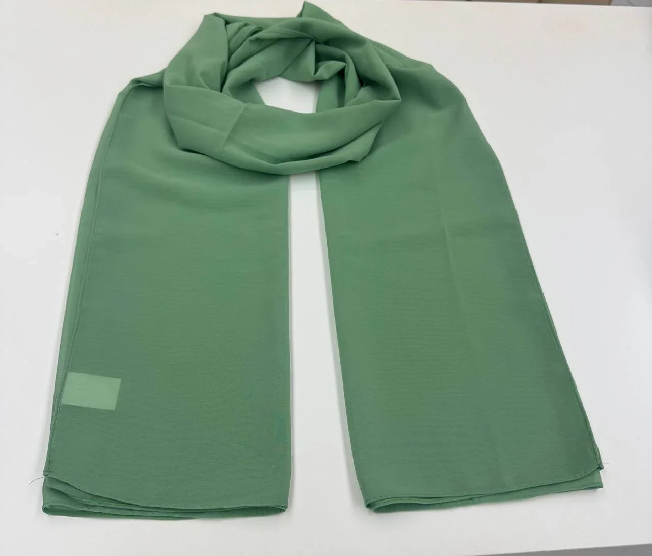 High quality Chiffon Hijab in soft green color, perfect for stylish and elegant looks