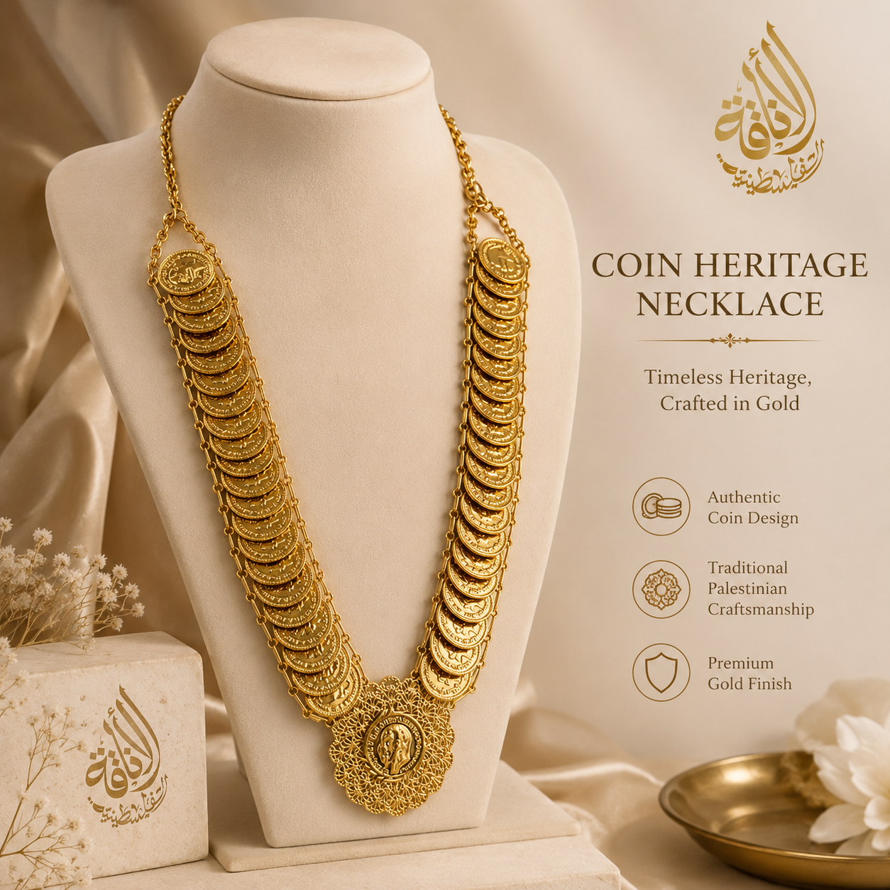 Heritage Coin Saff Necklace