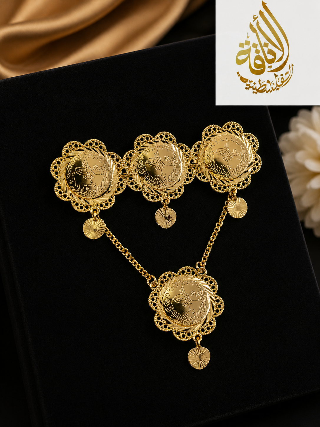 Triple Rashadi Lera Pin – Imitated Gold
