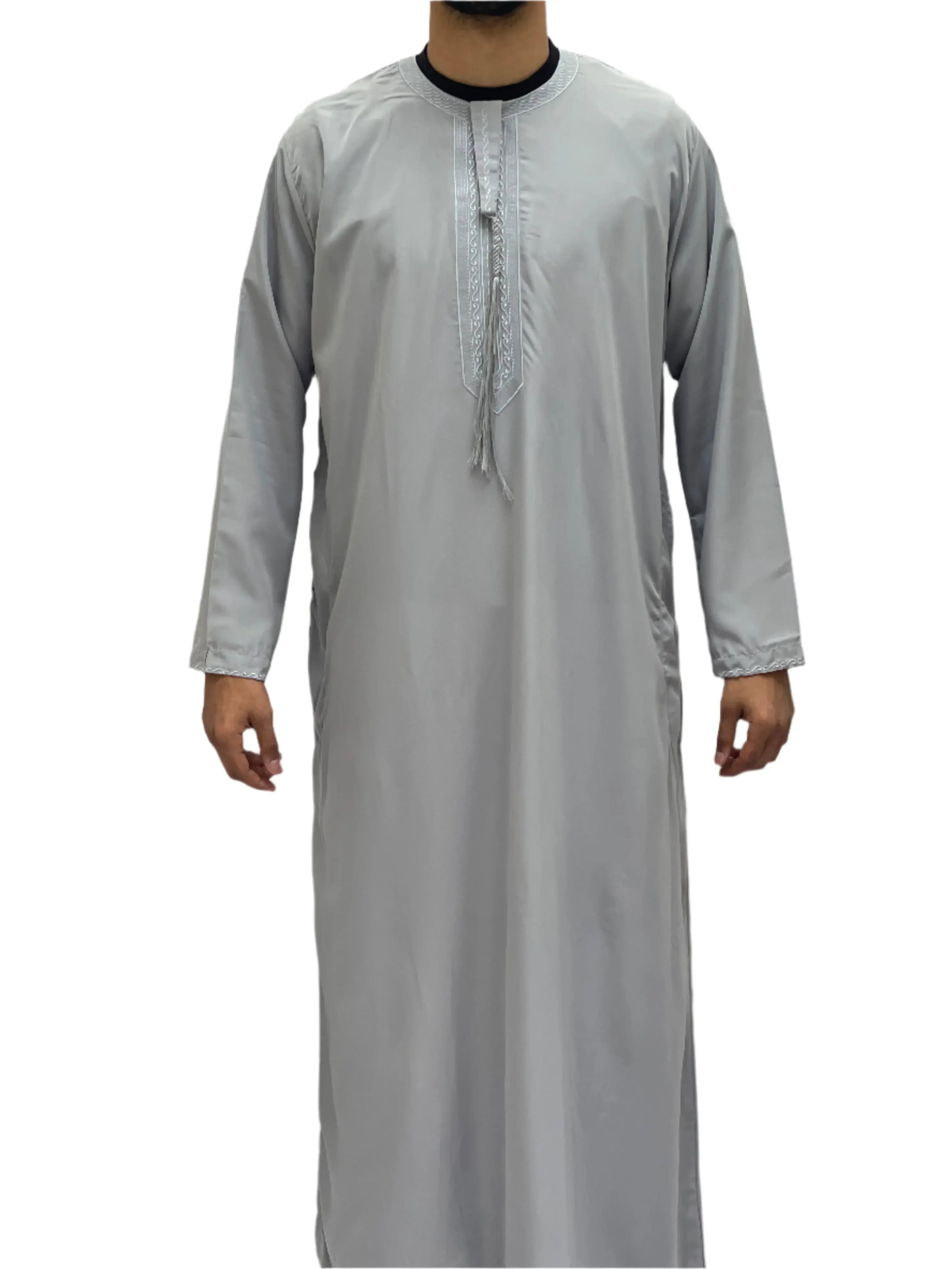 Timeless Comfort: Men's Durable Kaftan Thobe Palestinian Elegance
