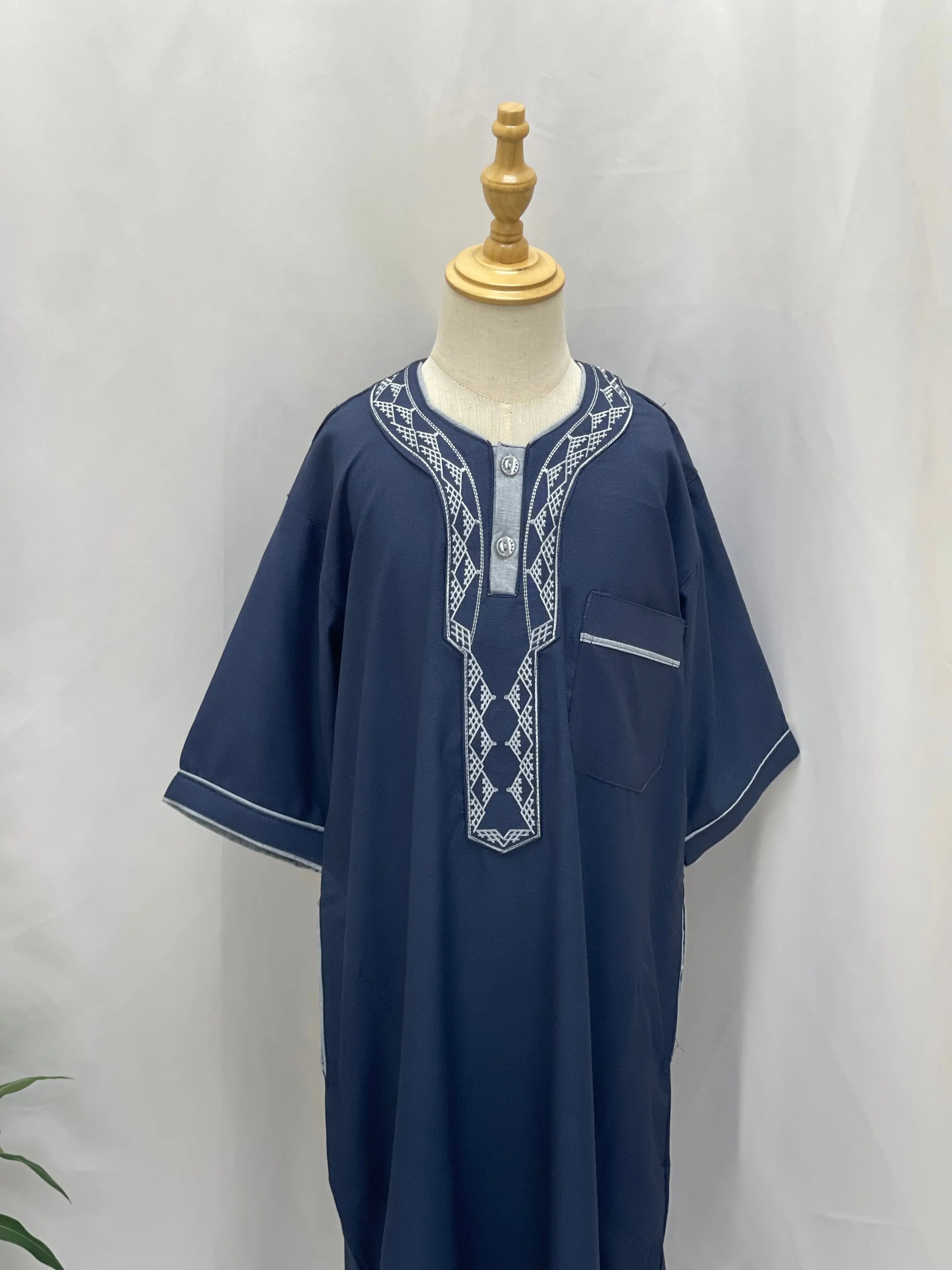Kids' High-Quality Thobe - Multiple Sizes and Colors Palestinian Elegance
