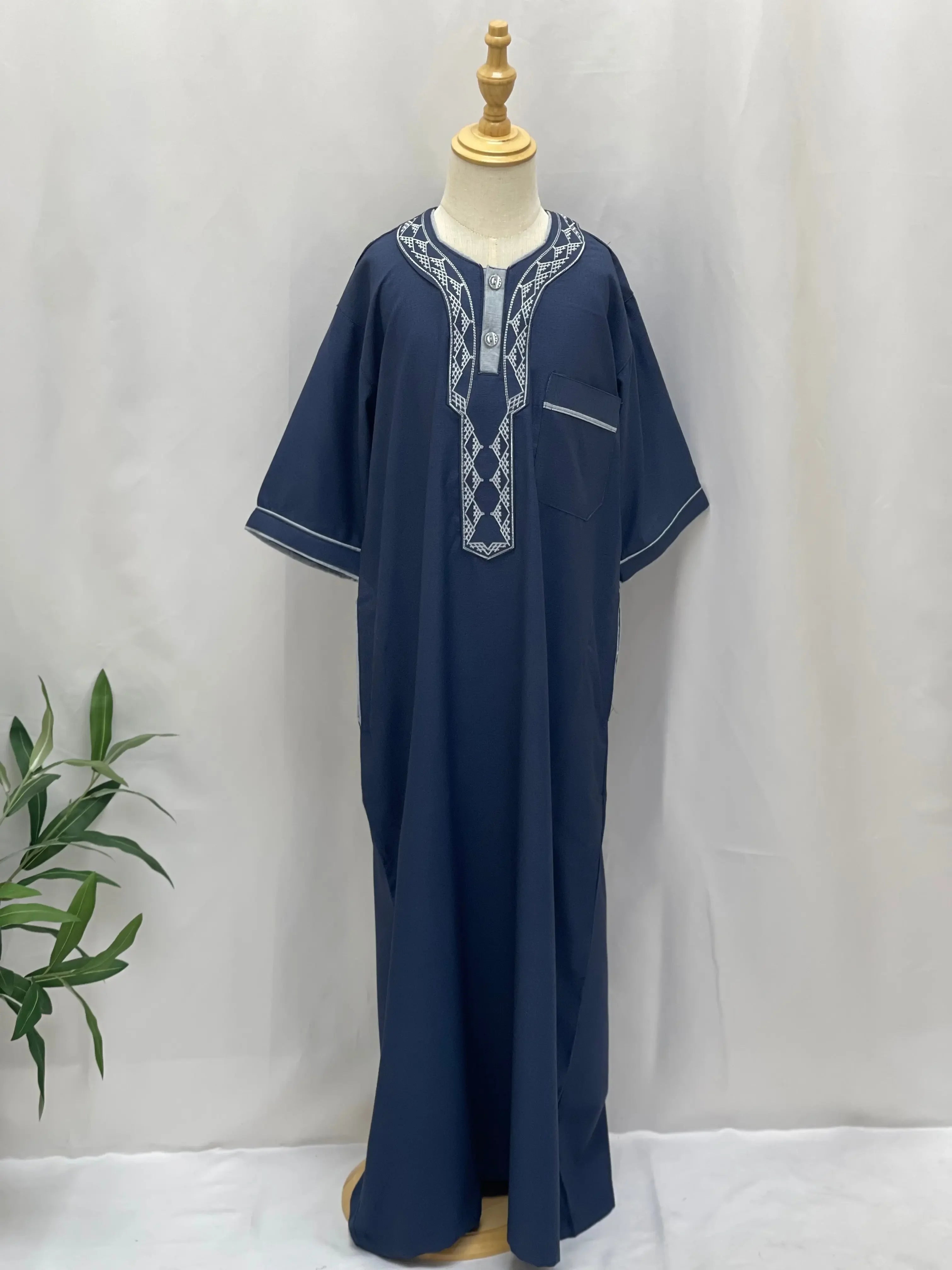 Kids' High-Quality Thobe - Multiple Sizes and Colors Palestinian Elegance