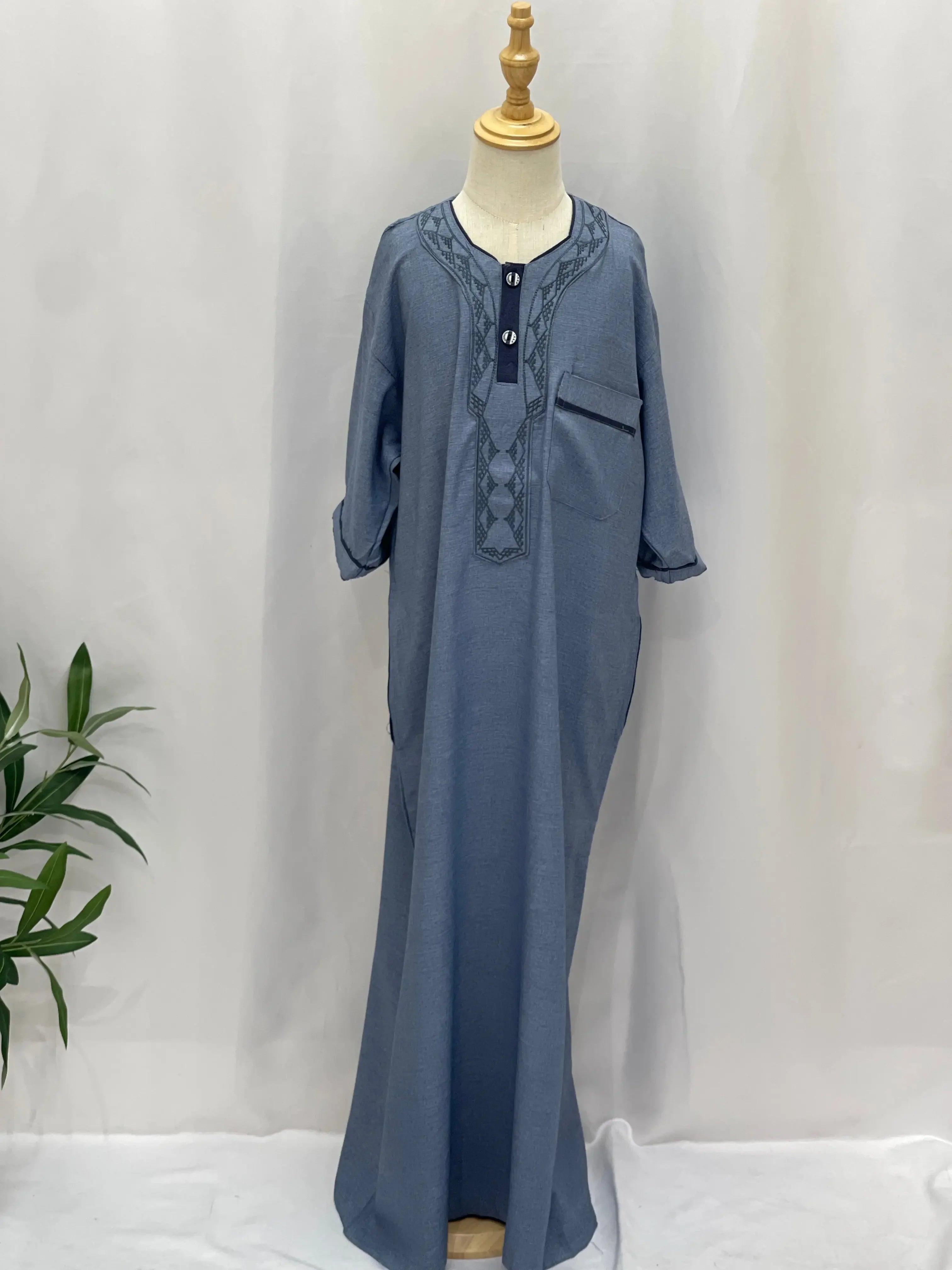 Kids' High-Quality Thobe - Multiple Sizes and Colors Palestinian Elegance