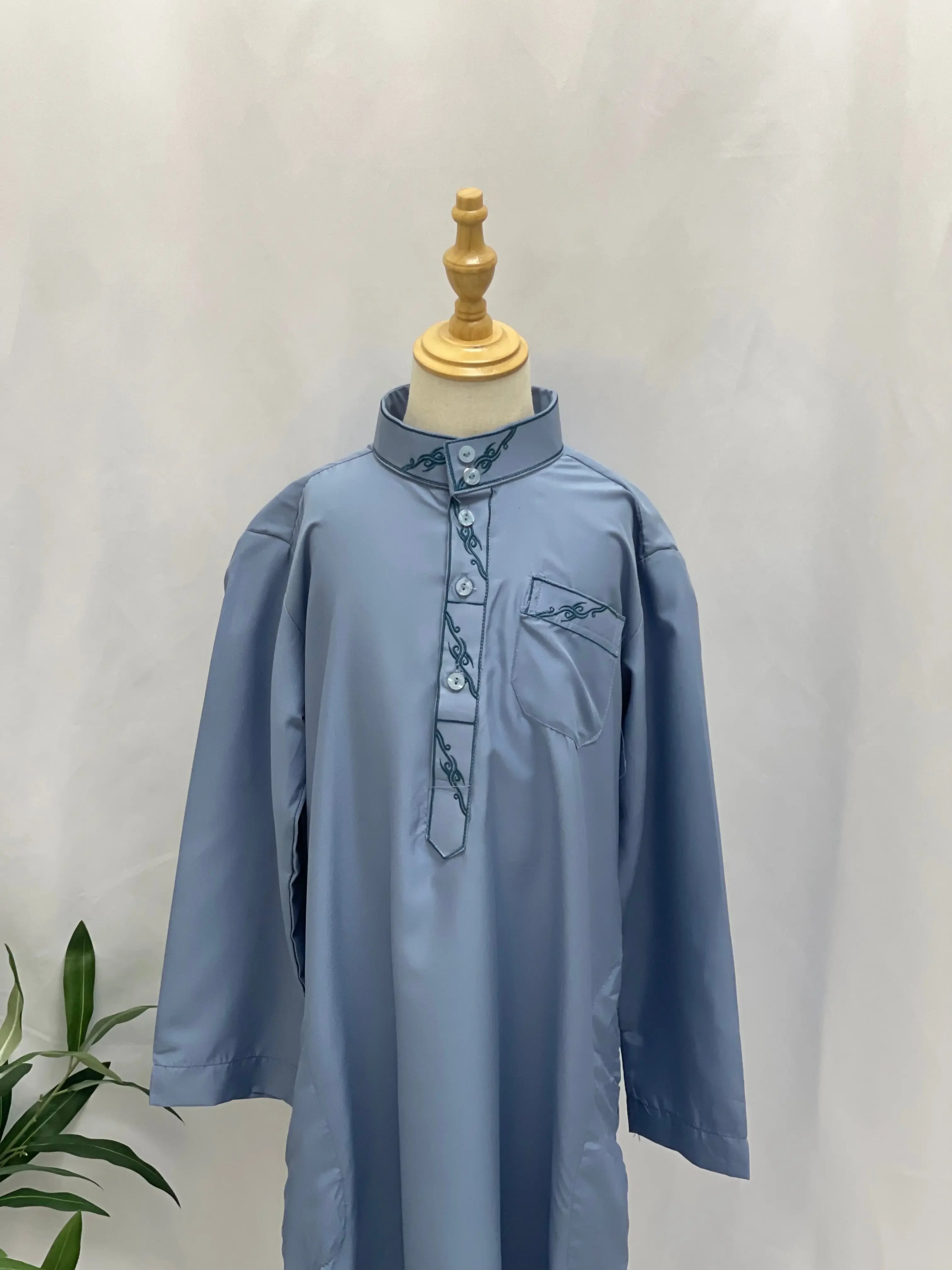 Kids' High-Quality Thobe - Durable Stitching, Multi Sizes & Variants Palestinian Elegance