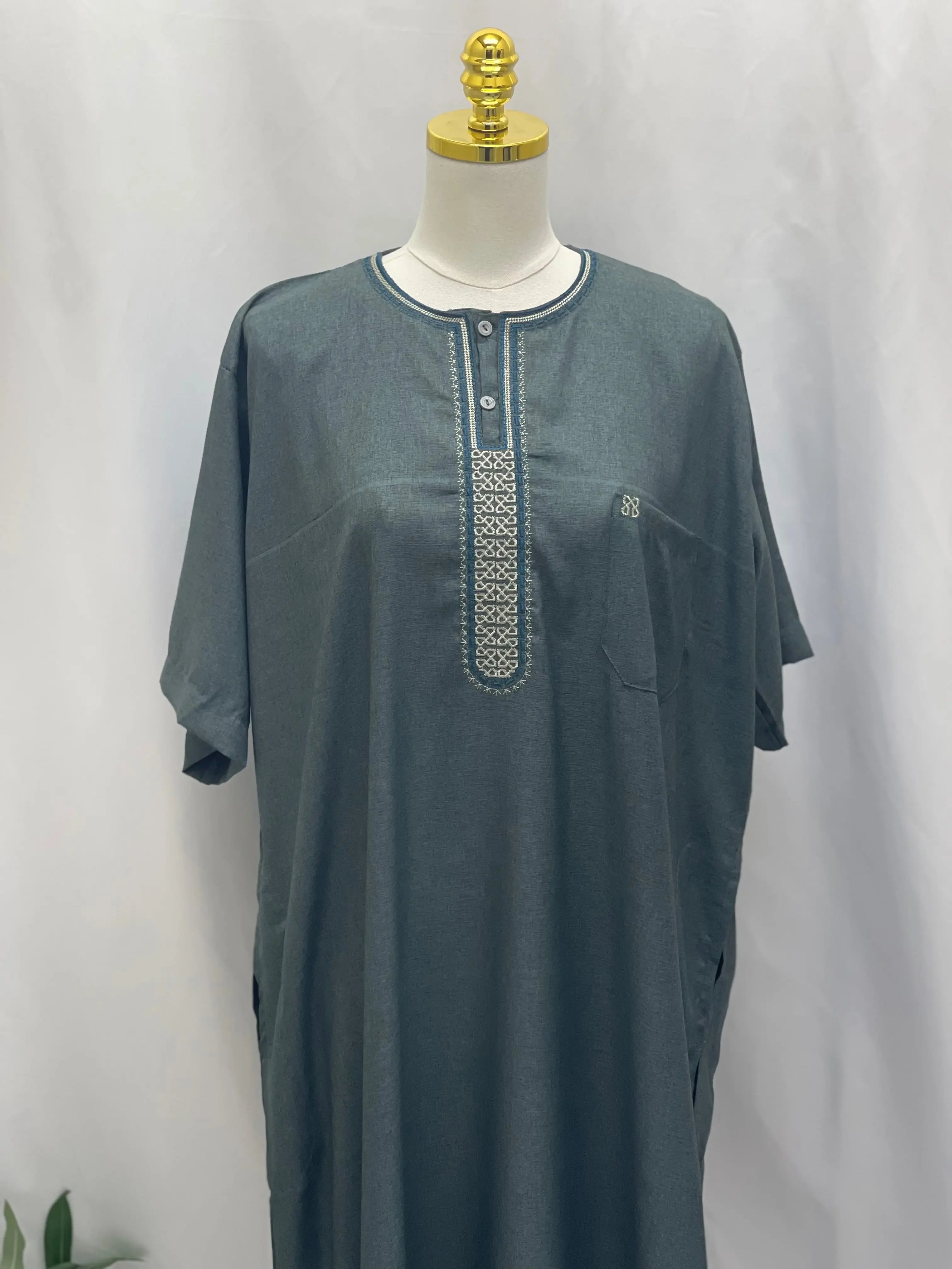 Men's High-Quality Cotton Thobe - Warm & Comfortable Palestinian Elegance