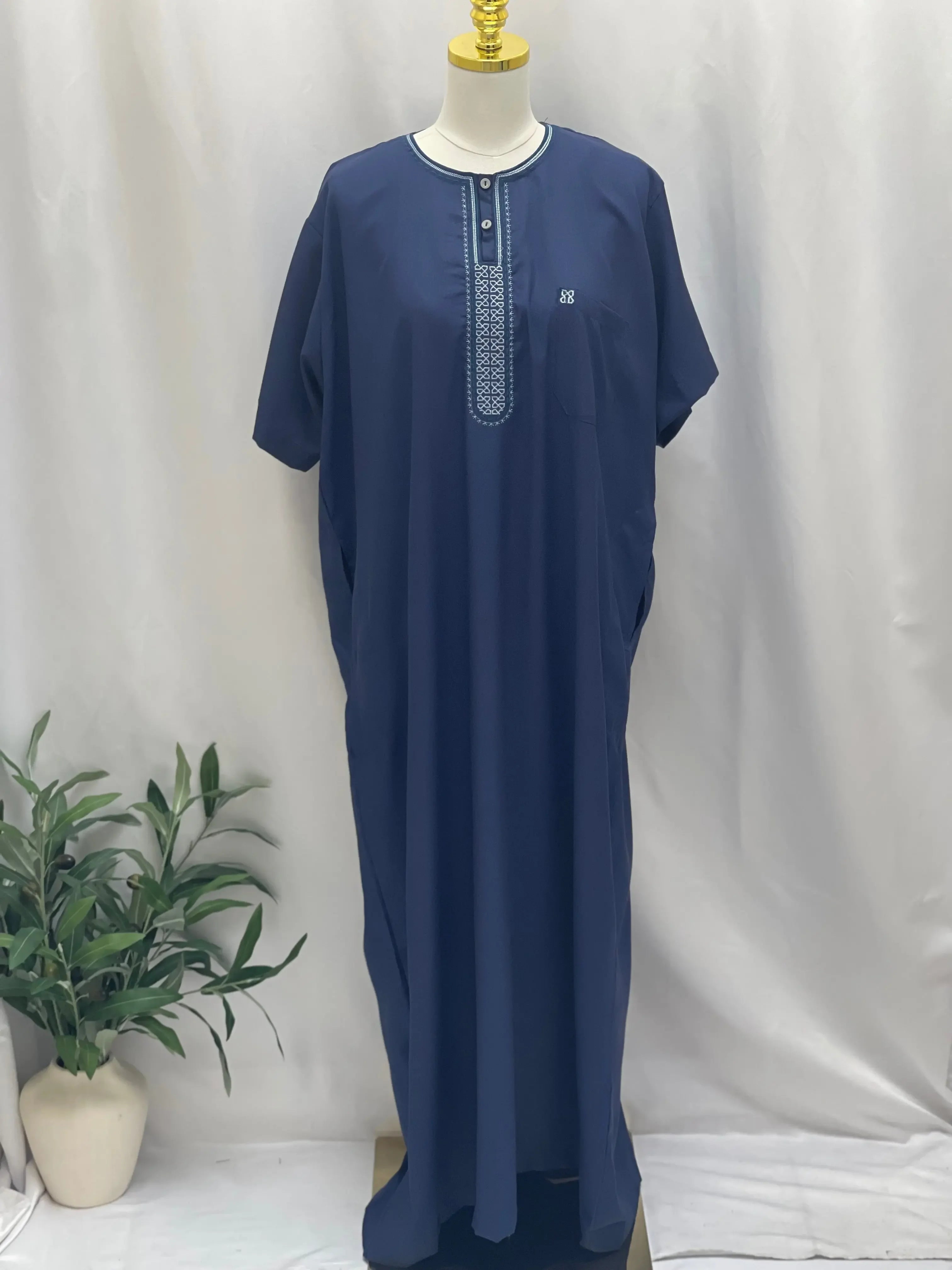 Men's High-Quality Cotton Thobe - Warm & Comfortable Palestinian Elegance