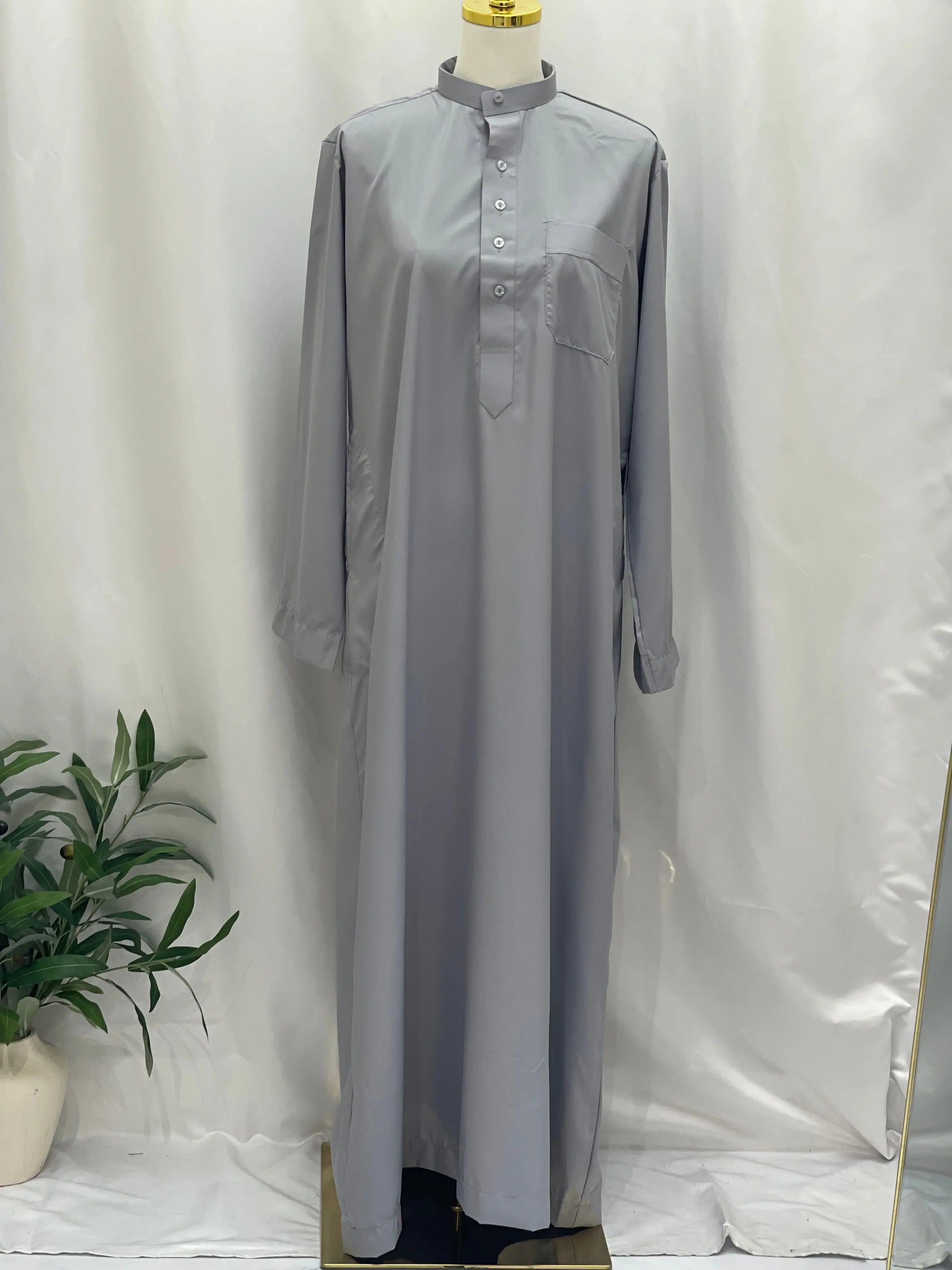 Basic High-Quality Men's Thobe - Timeless Comfort & Style Palestinian Elegance