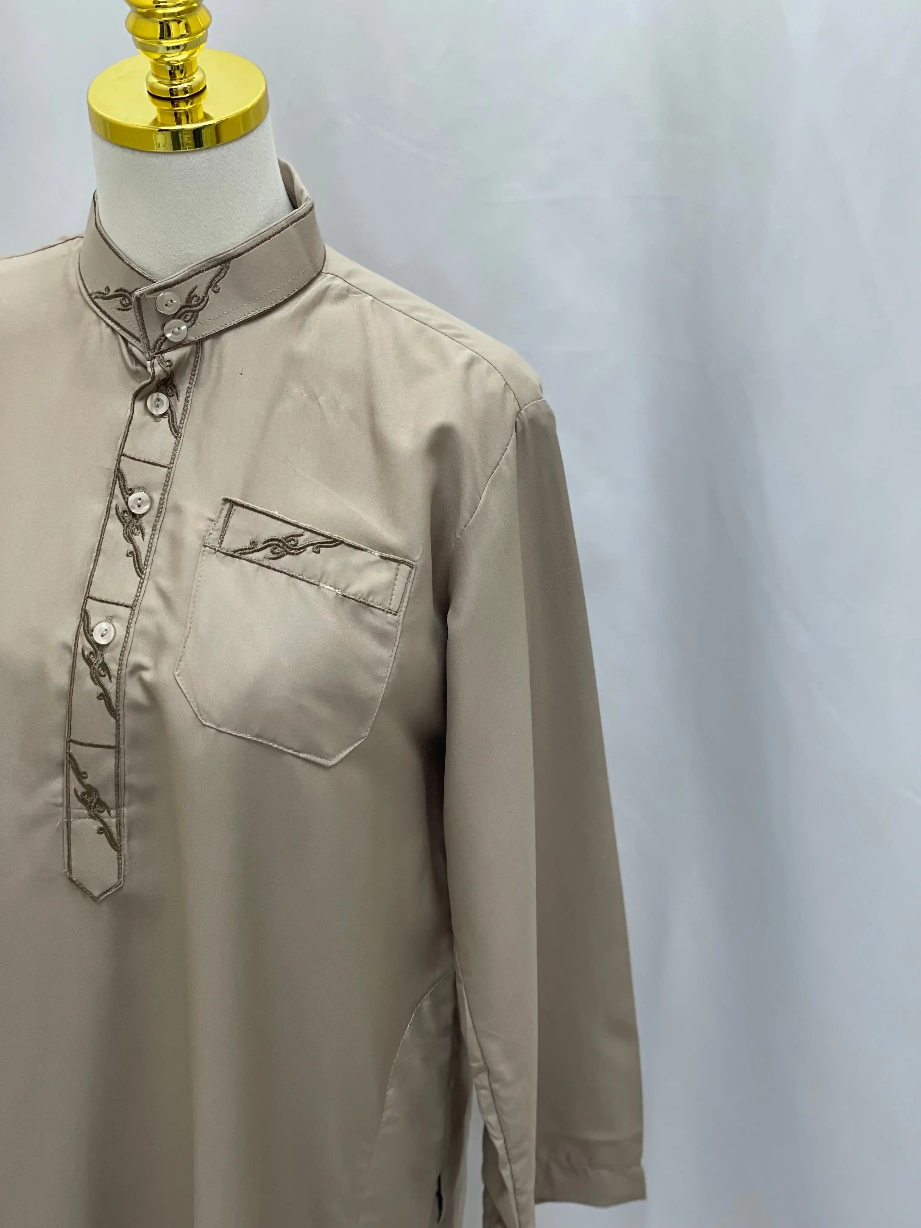 Kids' High-Quality Thobe - Durable Stitching, Multi Sizes & Variants Palestinian Elegance