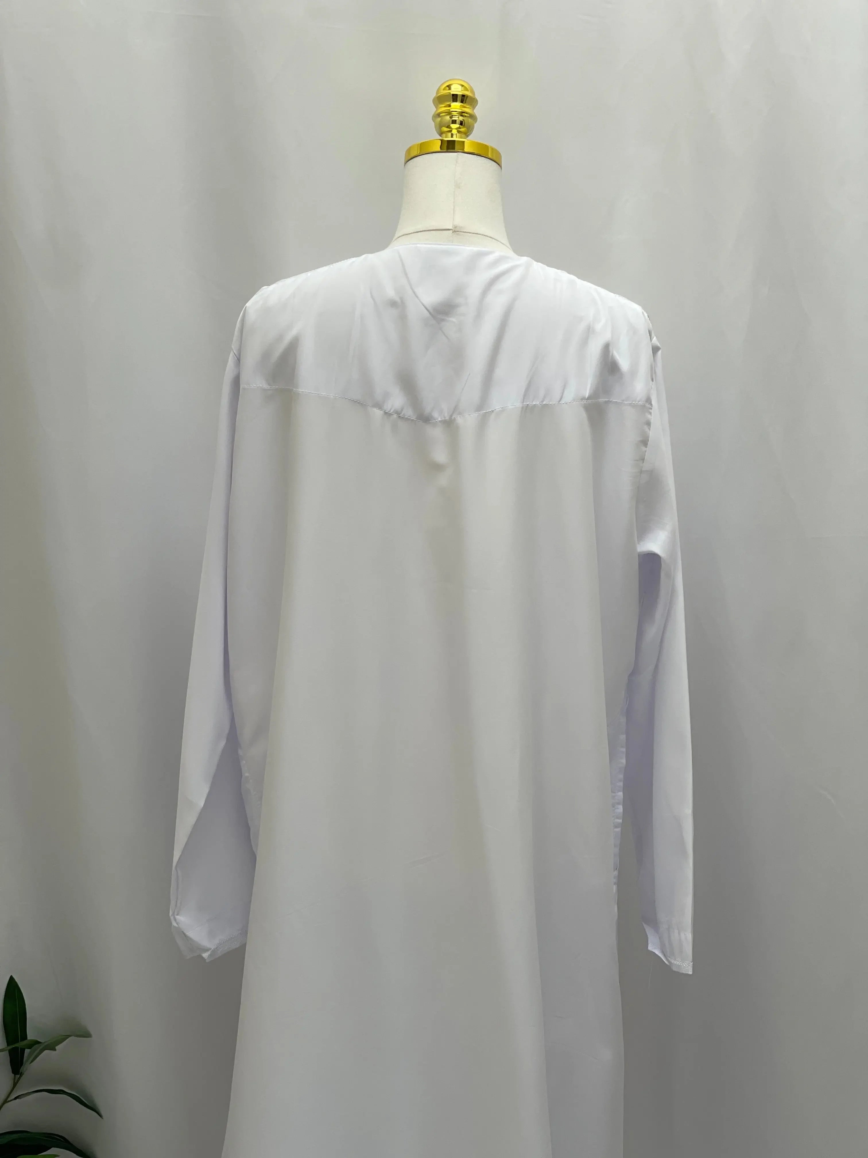 Men's High-Quality Thobe with Sharshoba Tassel -l Palestinian Elegance