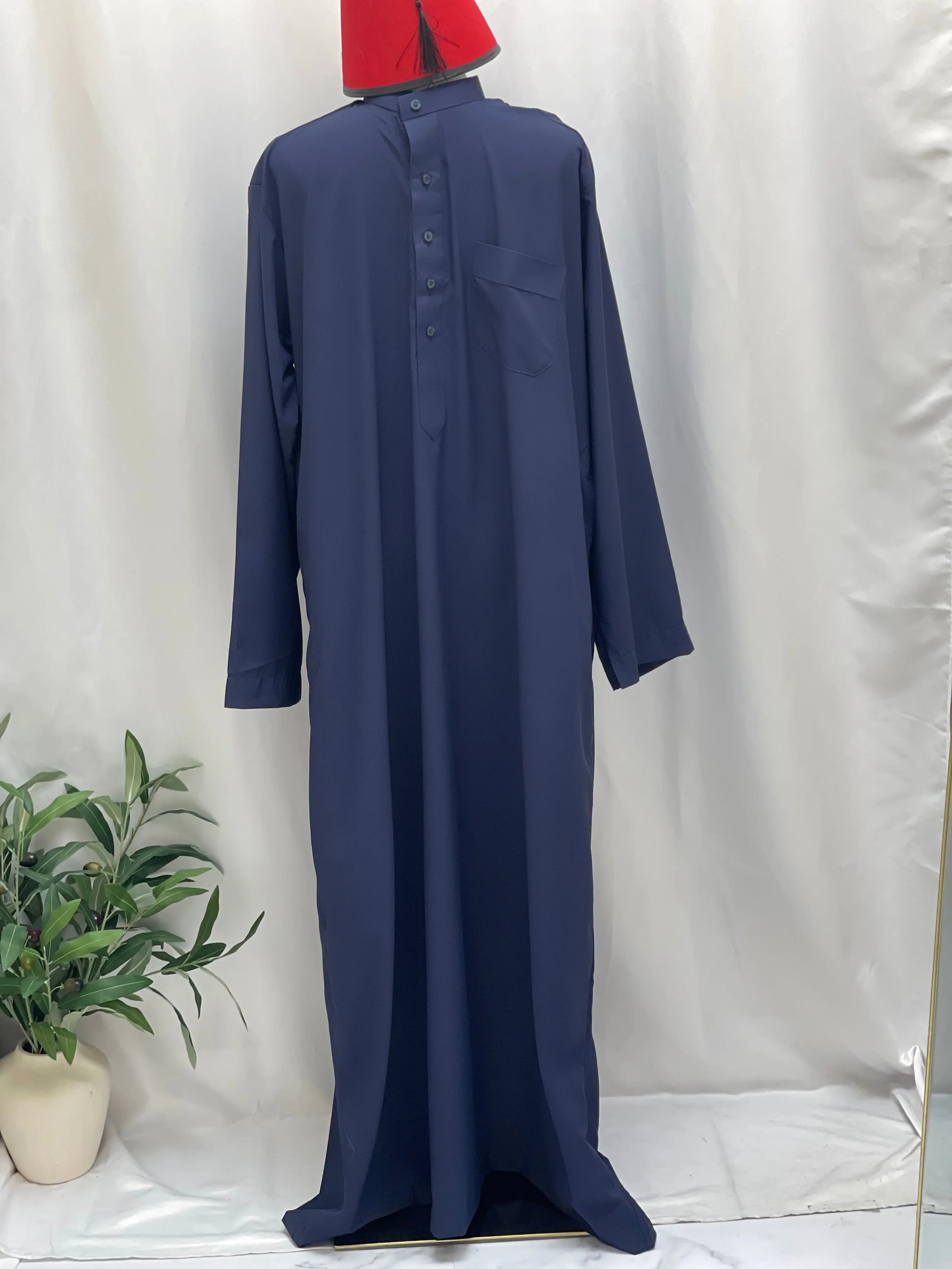 Basic High-Quality Men's Thobe - Timeless Comfort & Style Palestinian Elegance