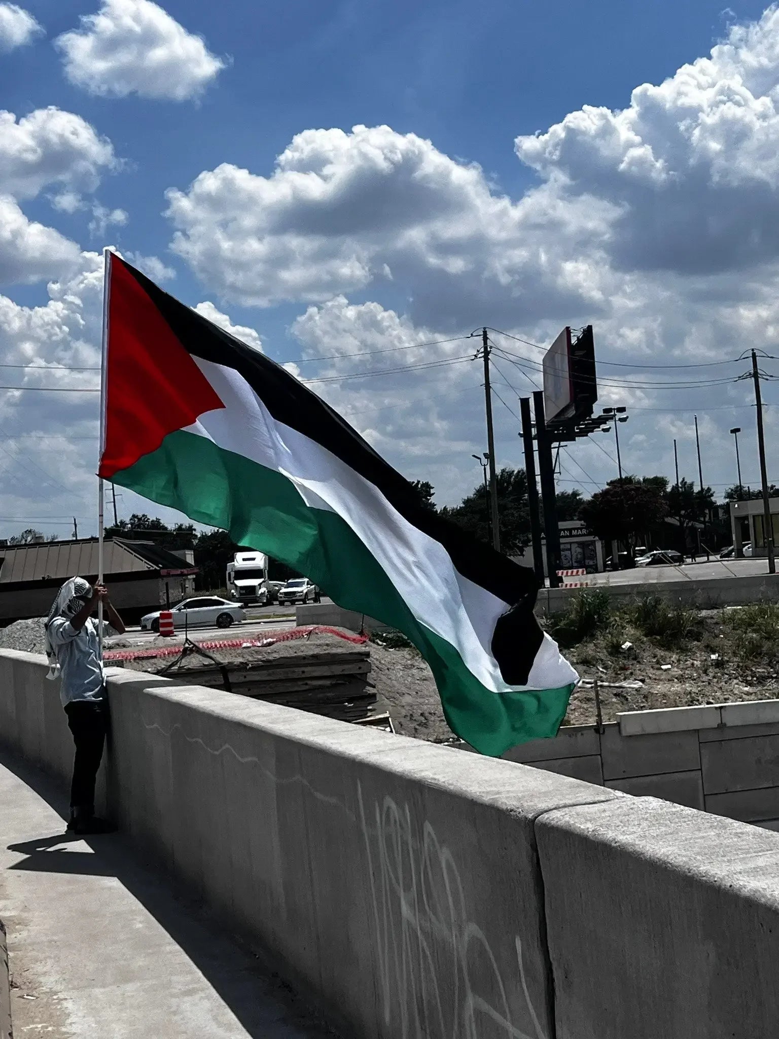 High-Quality 2XL Palestine Flag (16x6 Feet): Durable and Perfect for Protests Palestinian Elegance