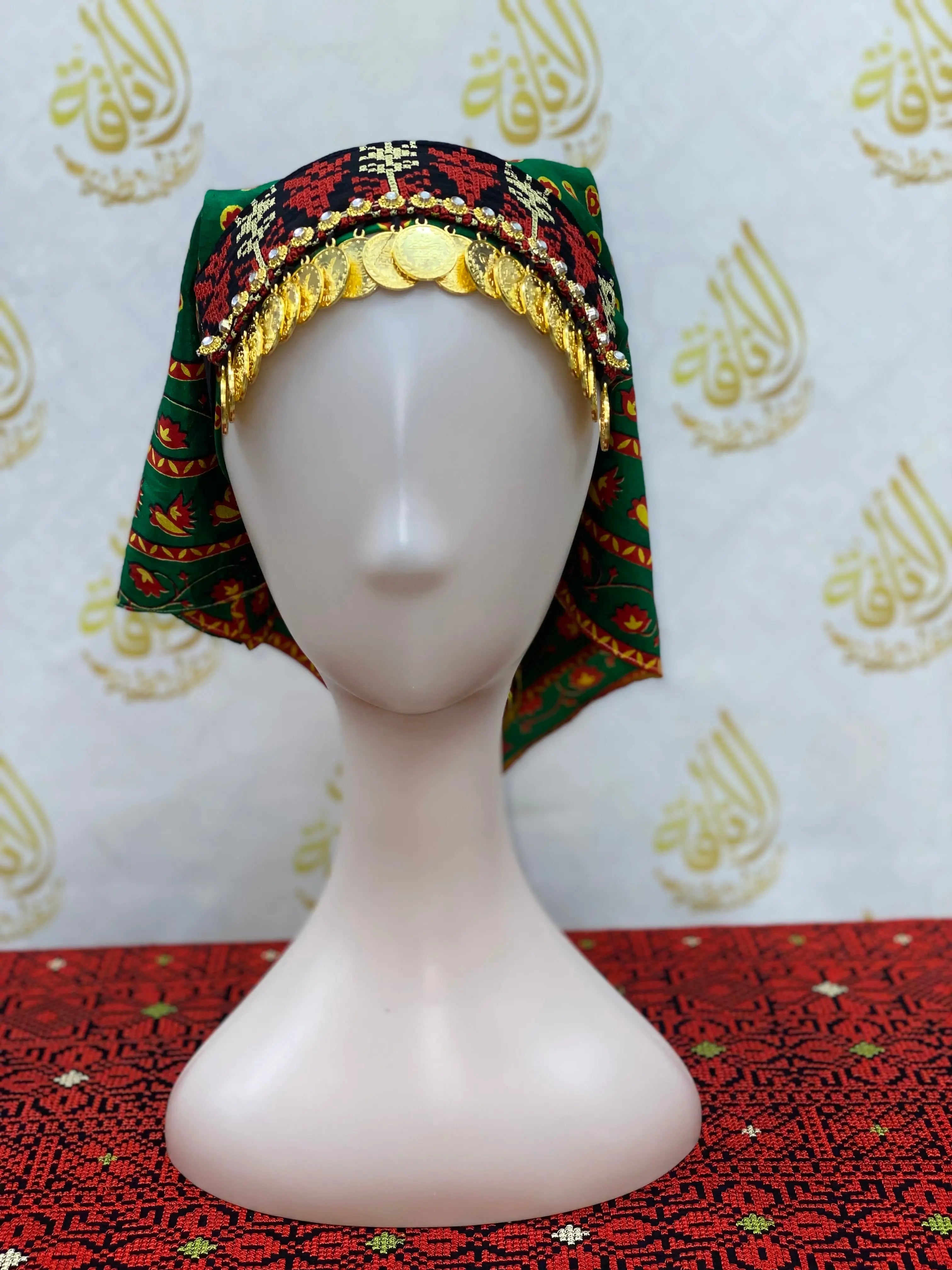 Girls Tatreez Head Lerat with Beads: Cultural Elegance and Style Palestinian Elegance