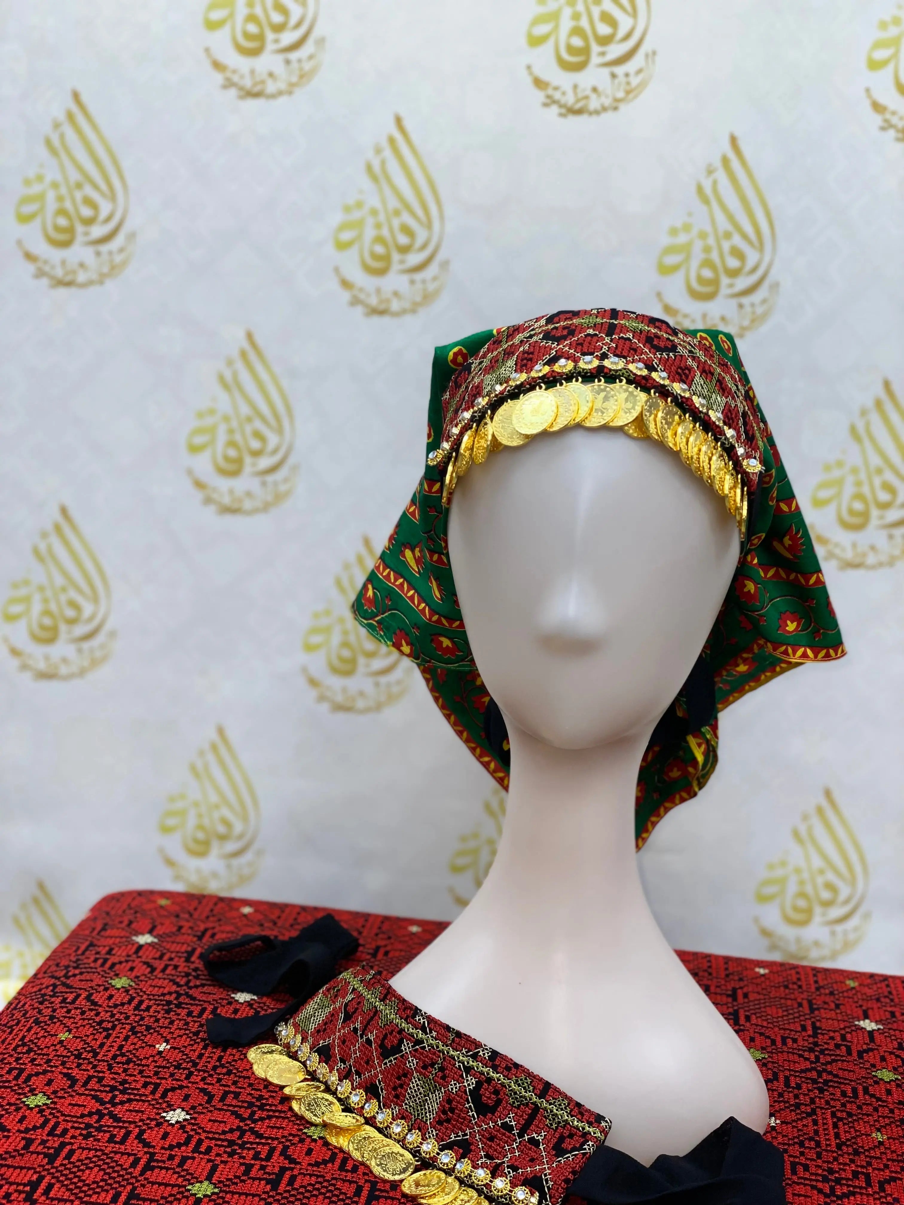 Girls Tatreez Head Lerat with Beads: Cultural Elegance and Style Palestinian Elegance