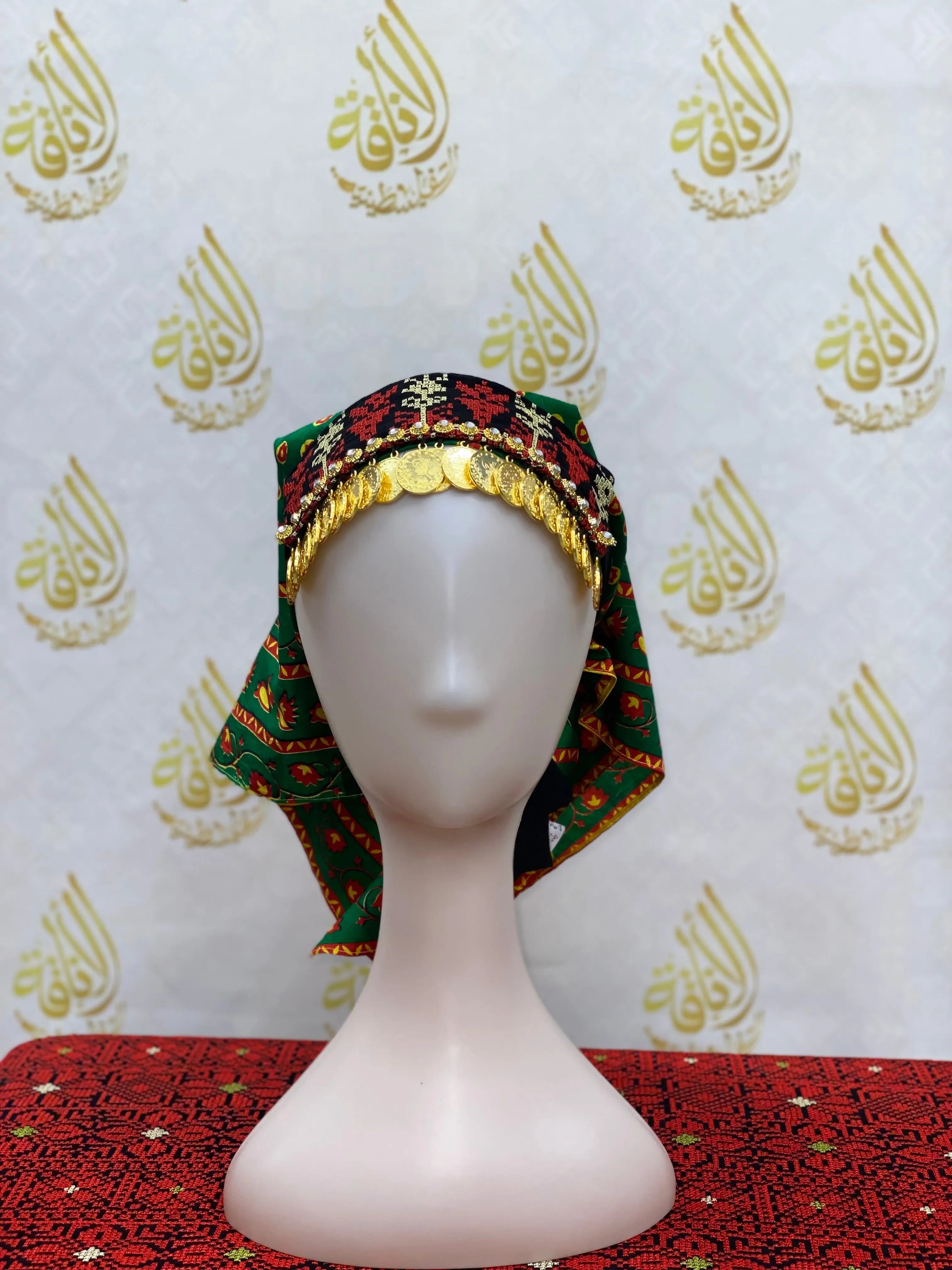 Girls Tatreez Head Lerat with Beads: Cultural Elegance and Style Palestinian Elegance