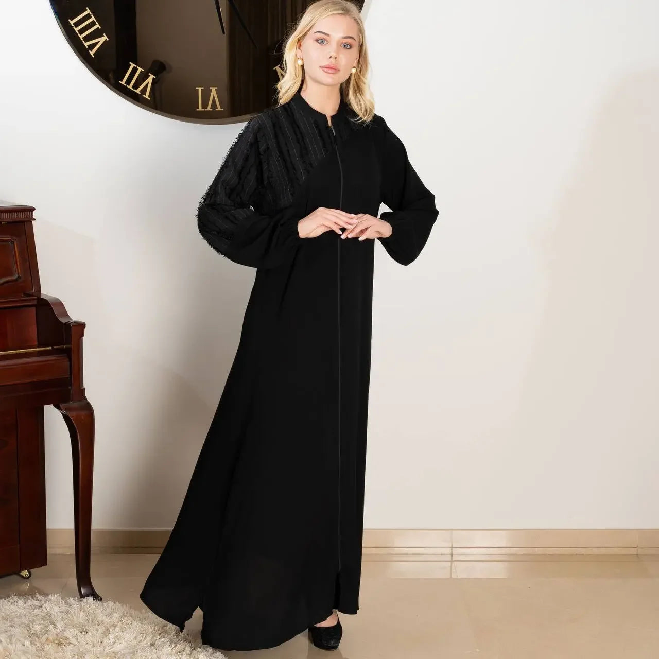 Simply Unique Black Abaya: Timeless Elegance and Everyday Comfort Palestinian Elegance