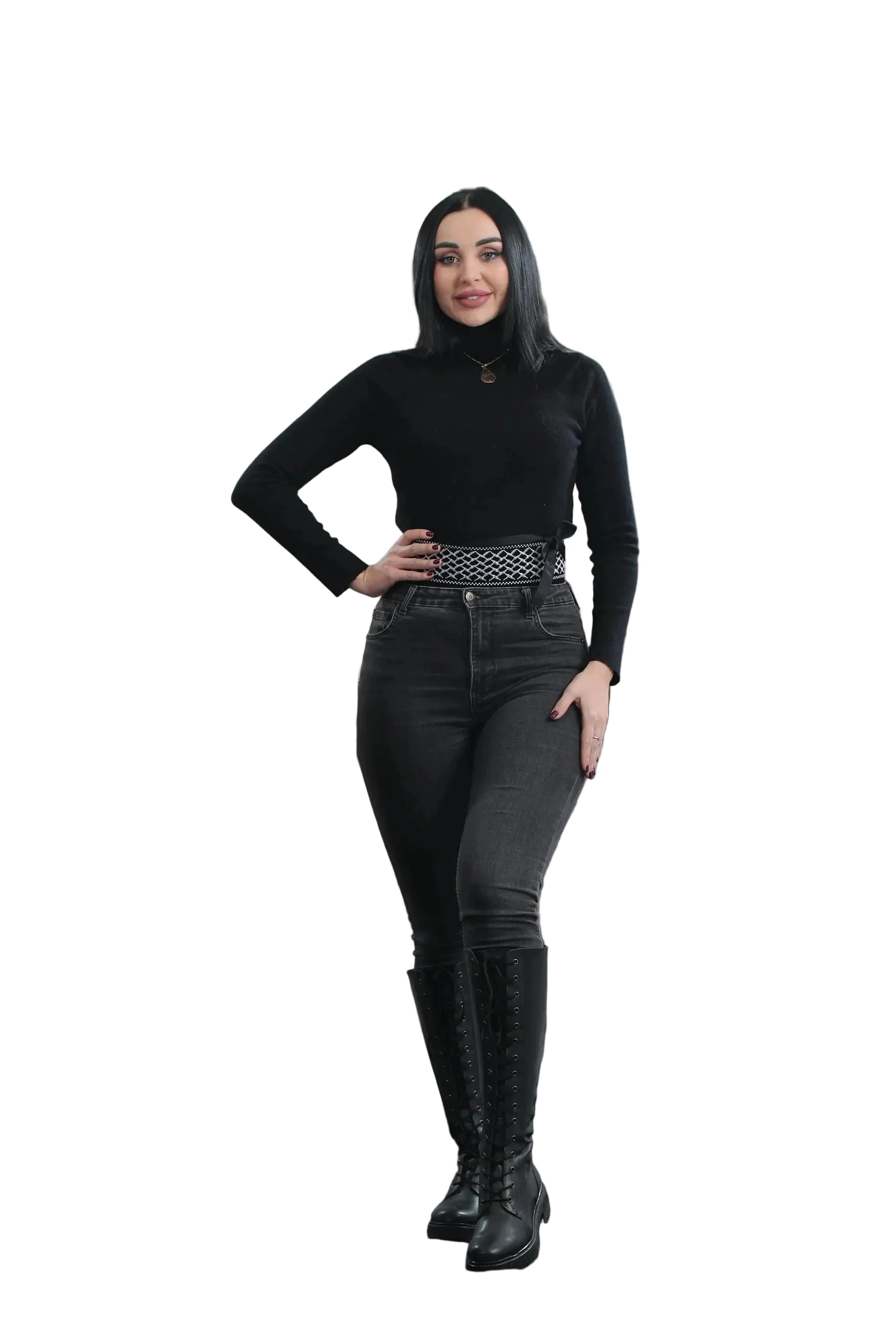 Intricate Design Embroidered Waist Belt Palestinian Elegance