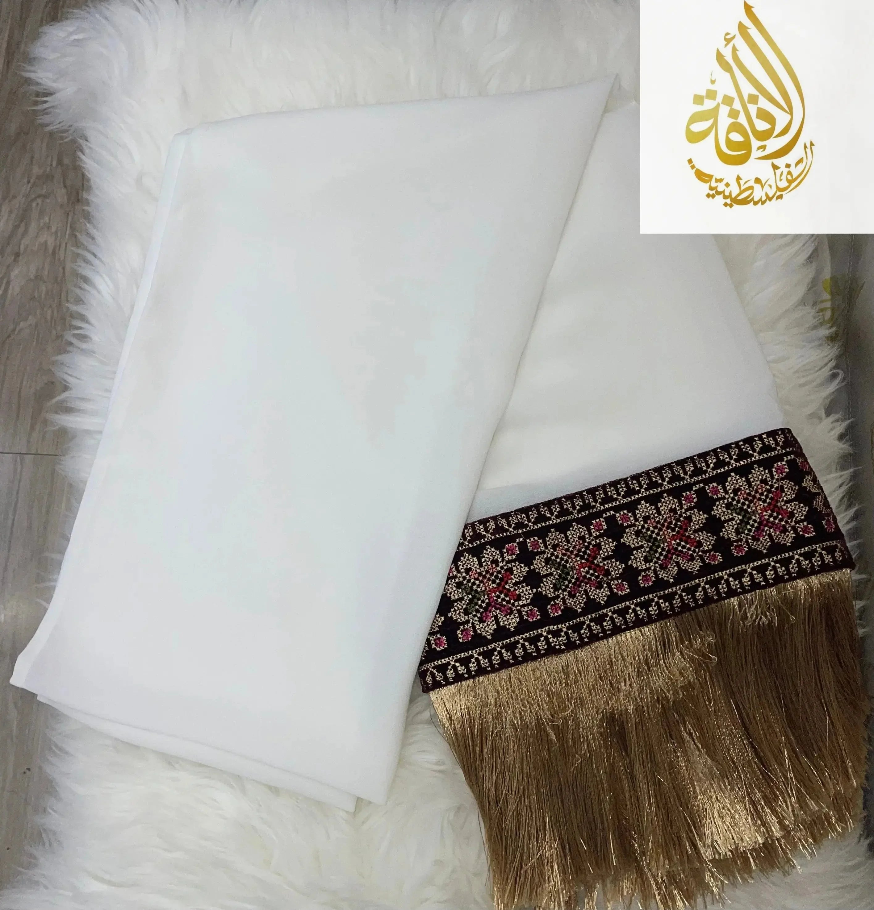 Ivory Khirka-Shal: Luxurious Elegance & Refined Sophistication Palestinian Elegance