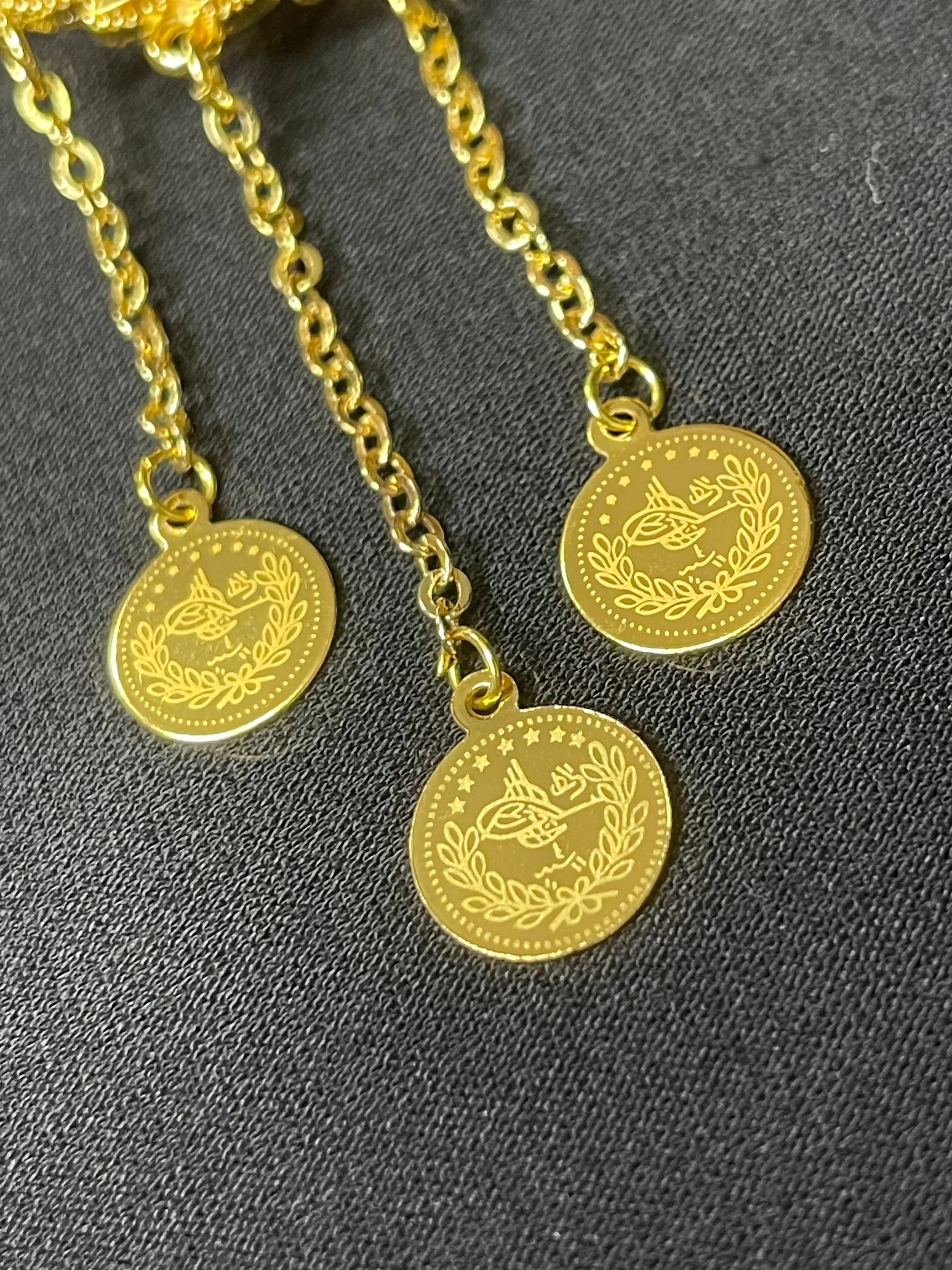 Palestinian Unique Gold Design with Modern Look imitated gold pendant necklace by Palestinian Elegance
