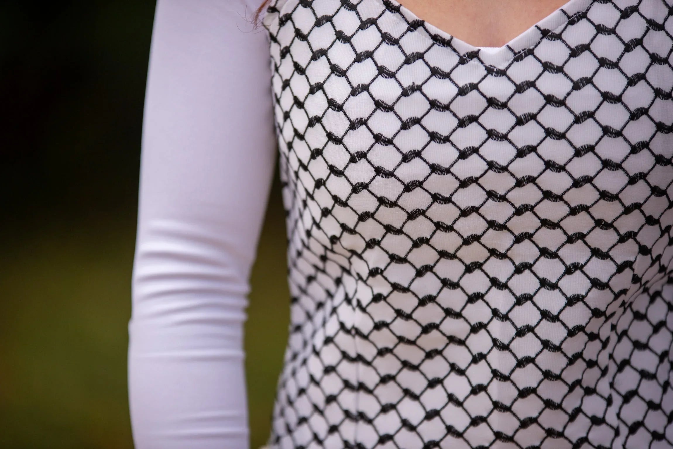 Kuffia Embroidered Crop Top Palestinian Elegance