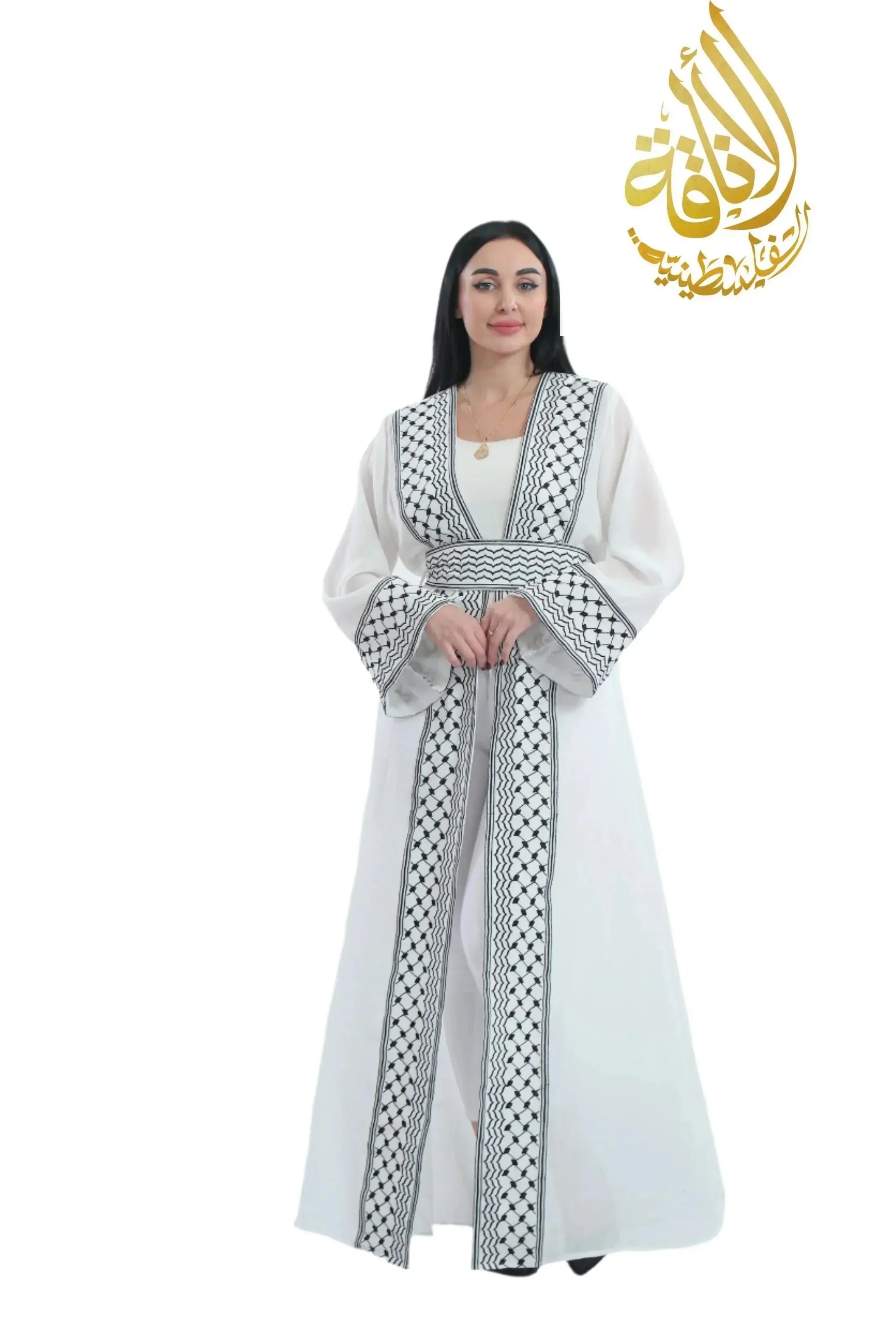 Kuffiyeh Embroidered Cardigan: Elegance and Versatile Comfort Palestinian Elegance