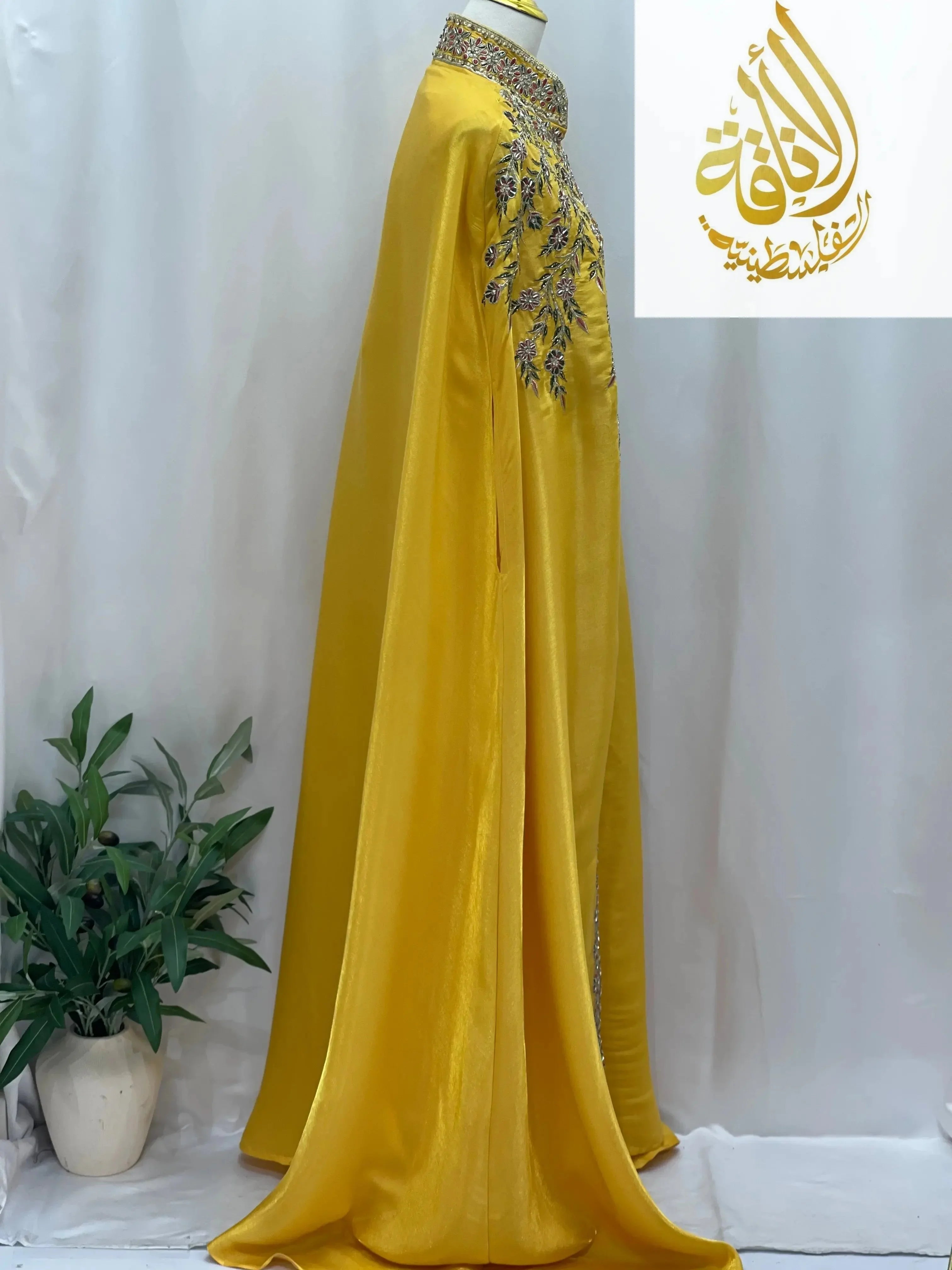 Layale Fancy Kasab Kaftan - Palestinian Elegance