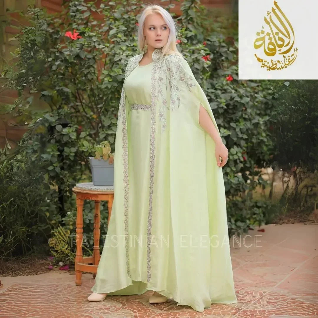 Layale Fancy Kasab Kaftan - Palestinian Elegance
