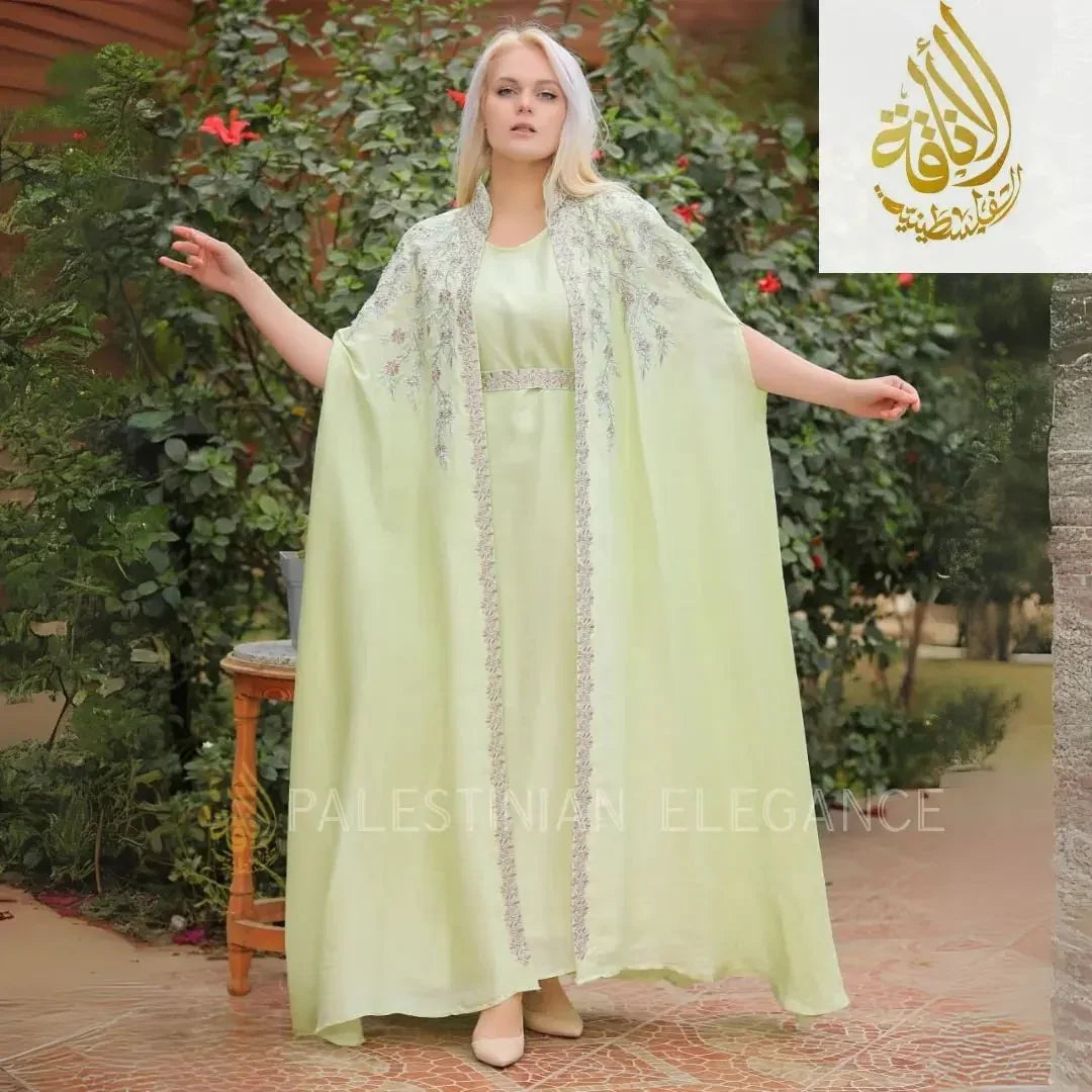 Layale Fancy Kasab Kaftan - Palestinian Elegance