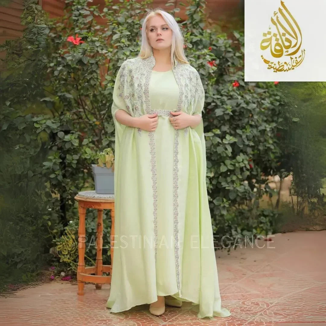Layale Fancy Kasab Kaftan - Palestinian Elegance