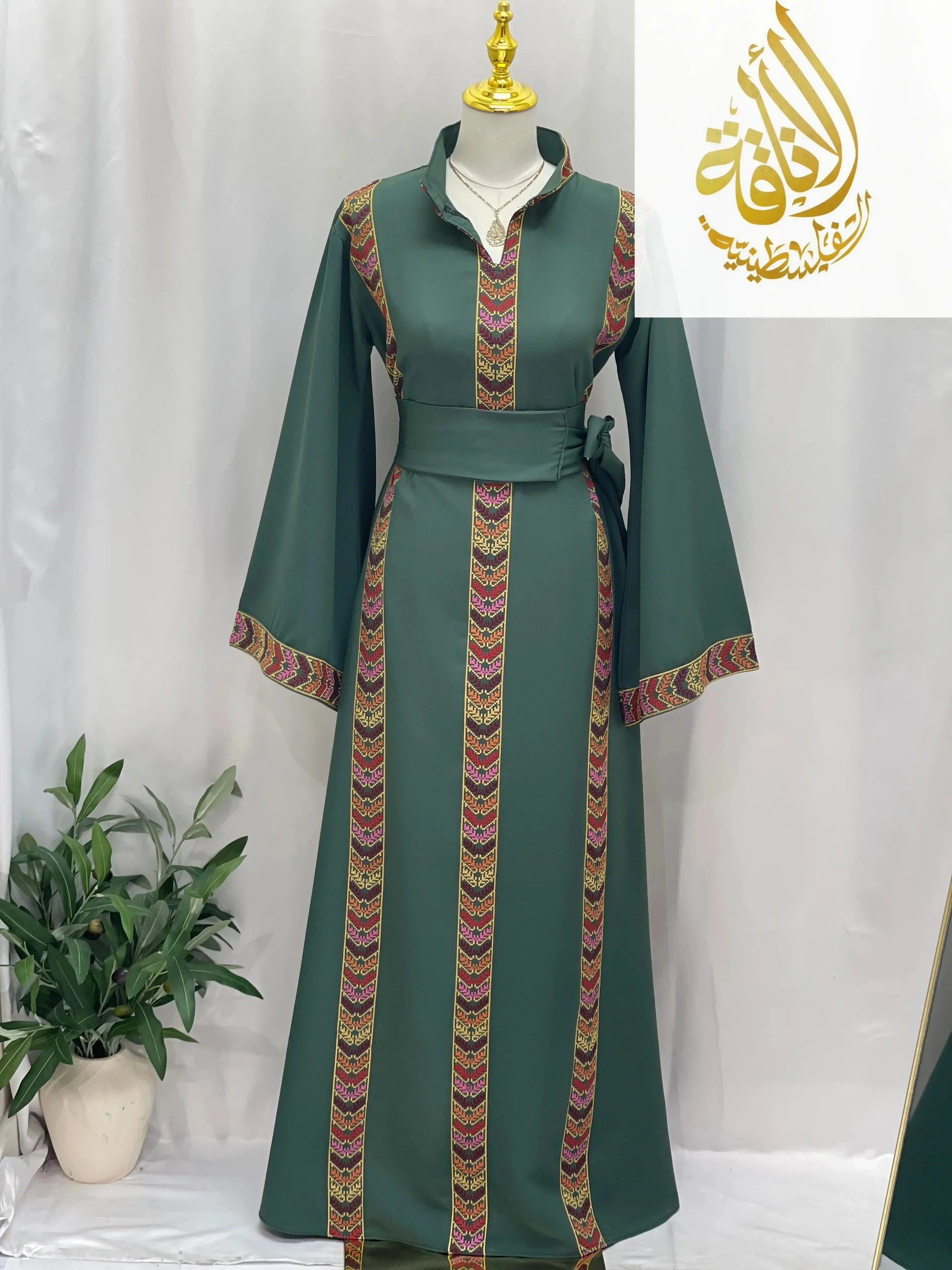 Layan Embroidered Thoub - Palestinian Elegance