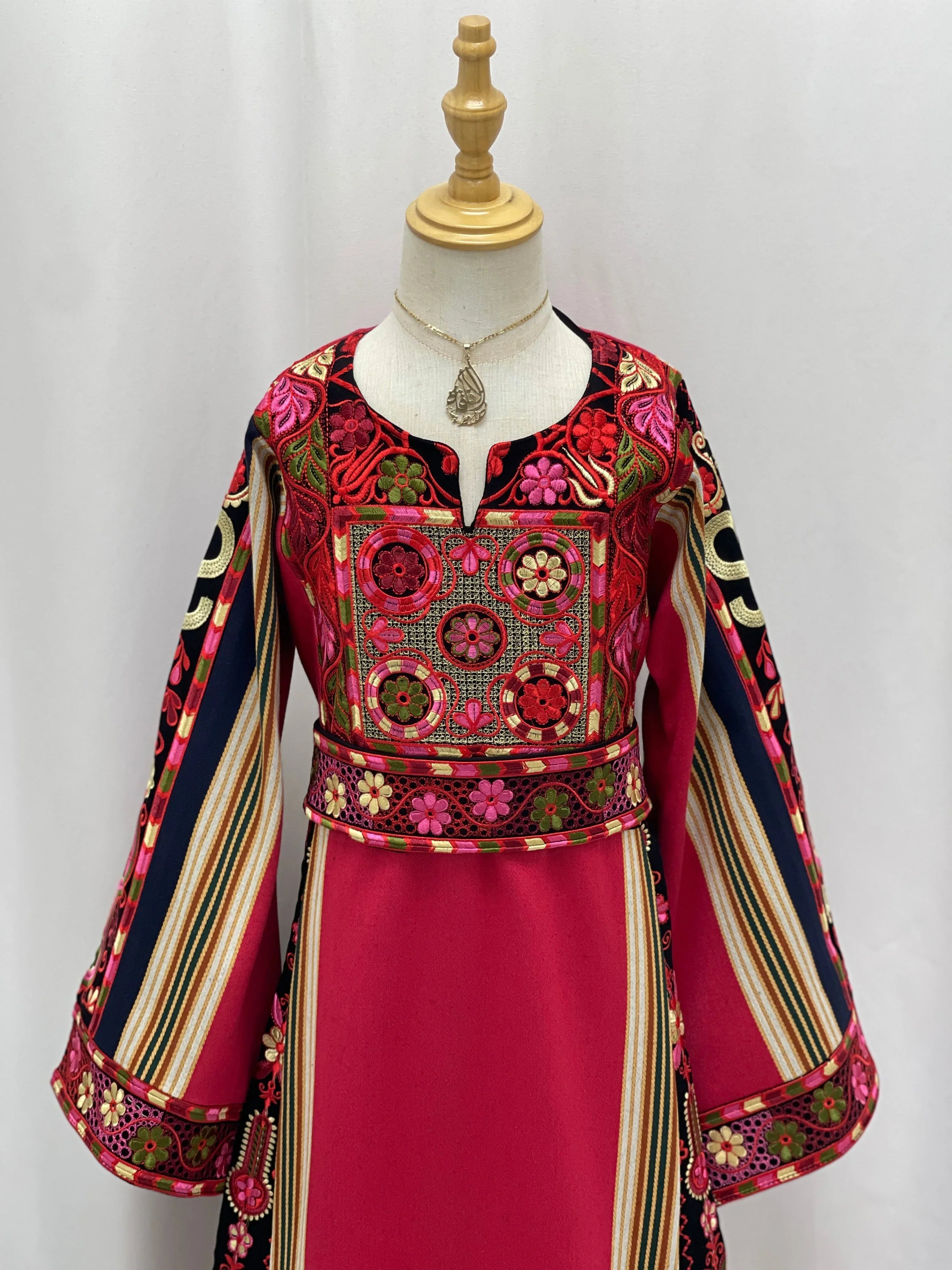 Lujain Girls Majdalawi Embroidered Thoub Palestinian Elegance