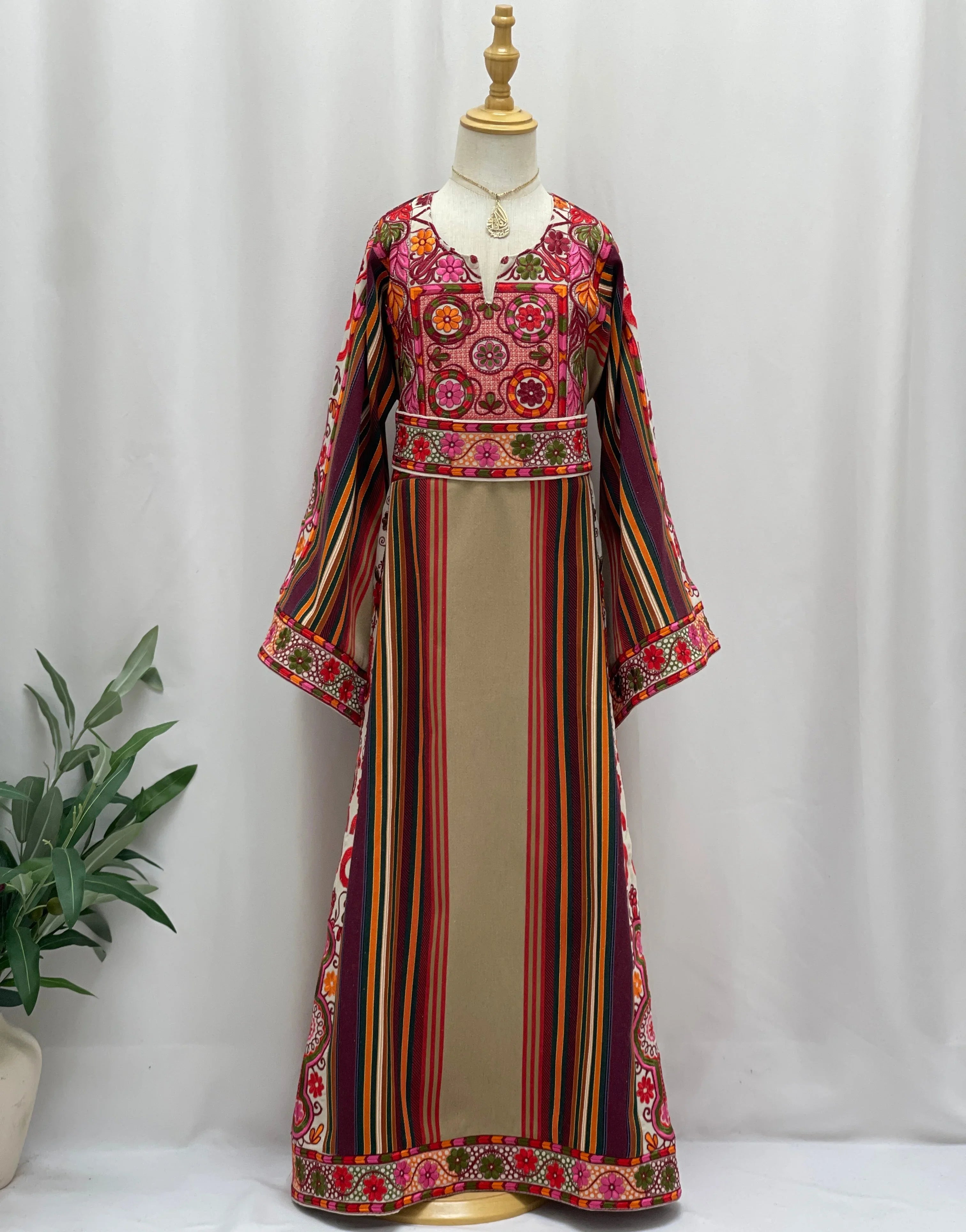 Lujain Girls Majdalawi Embroidered Thoub Palestinian Elegance